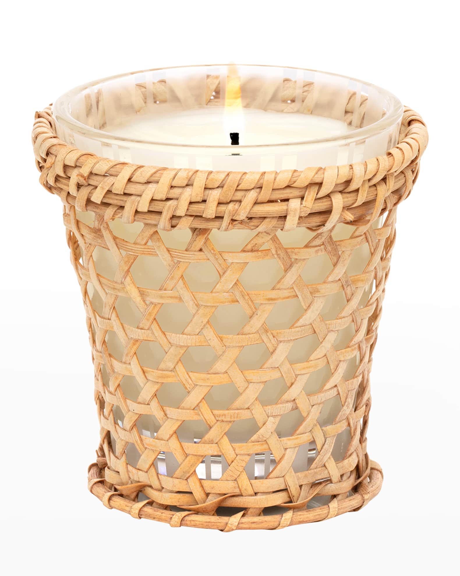 NEST New York 8.1 Rattan Bamboo Classic Candle Neiman Marcus