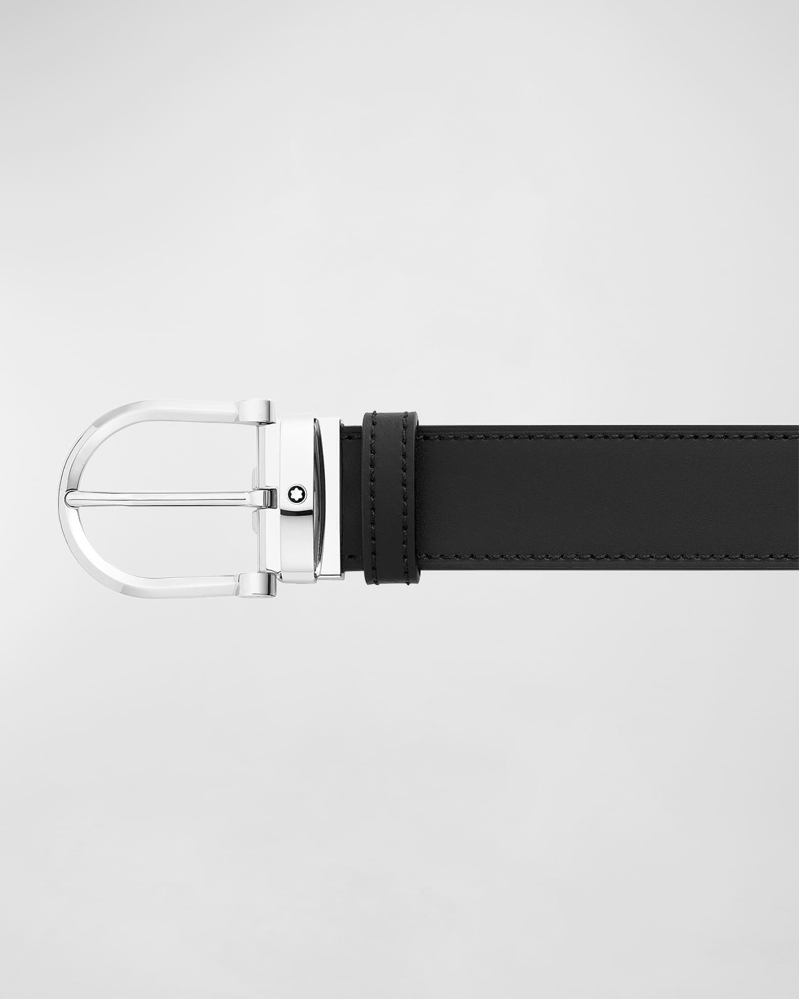 Montblanc Men's Leather Buckle Belt | Neiman Marcus