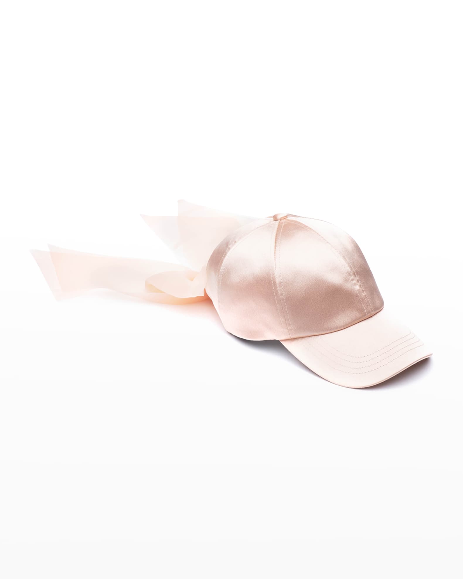 Eugenia Kim Lauren Bow Satin Baseball Cap Neiman Marcus