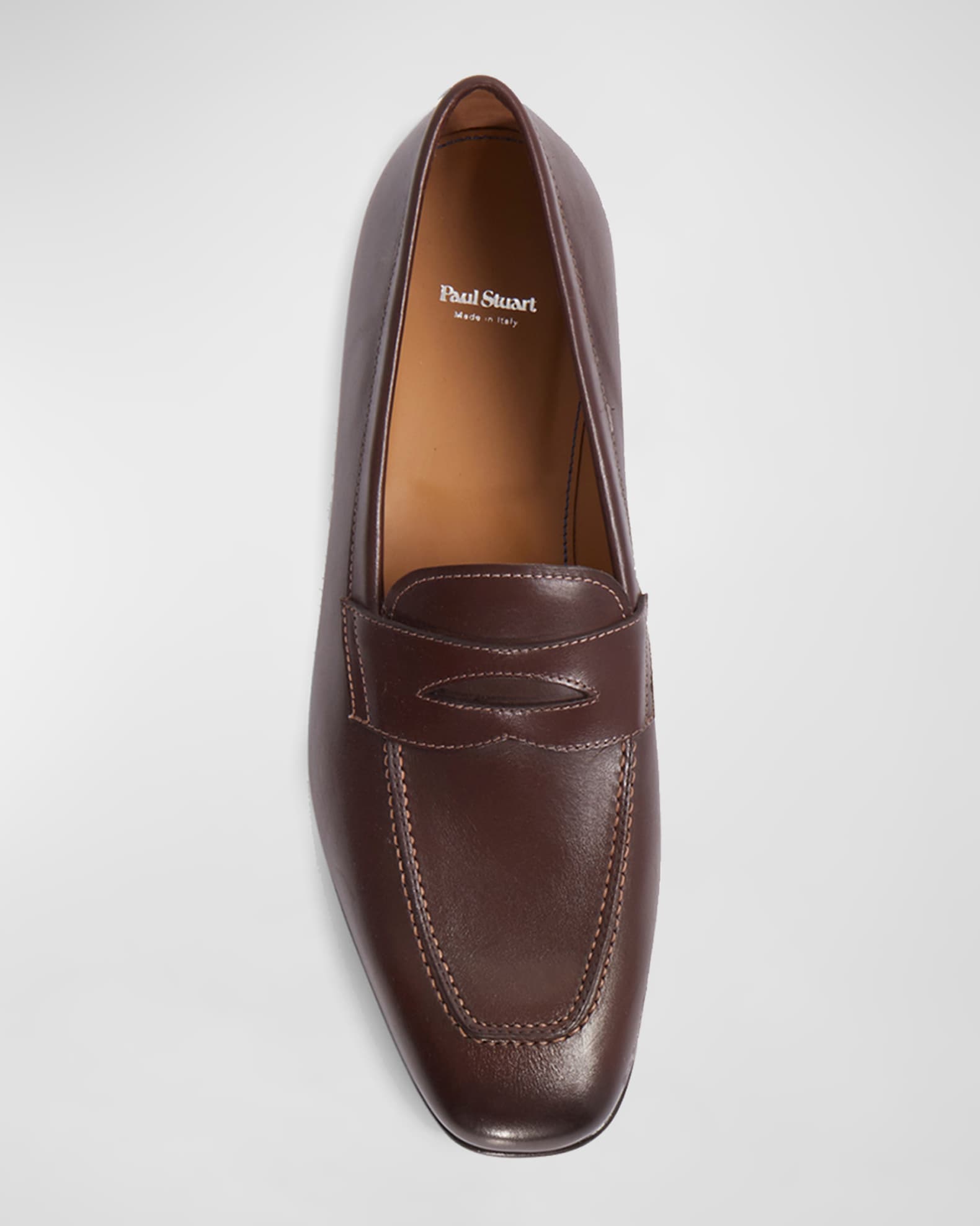 Paul Stuart Men's Leather Penny Loafers | Neiman Marcus