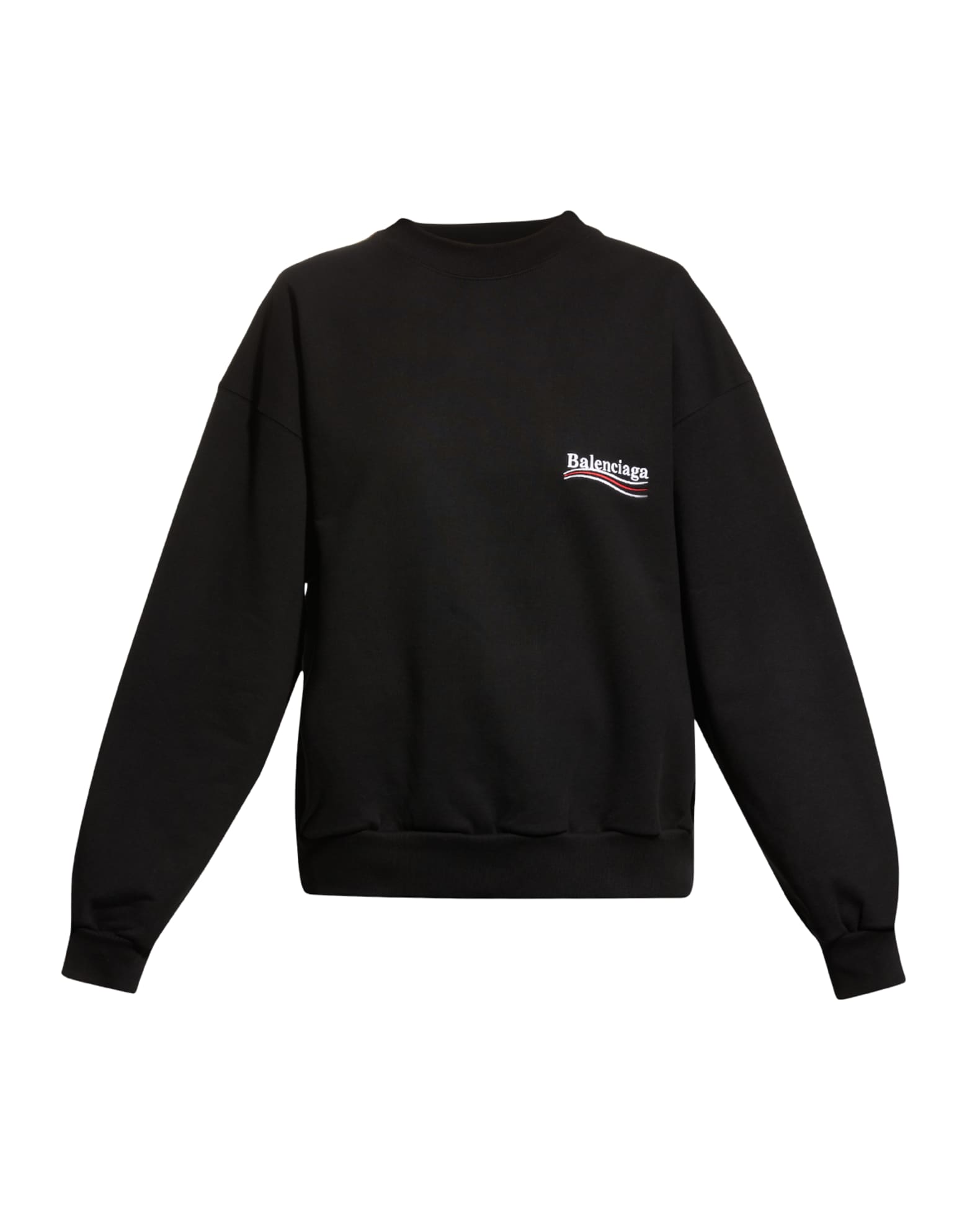 Balenciaga Campaign Logo Oversized Sweatshirt | Neiman Marcus