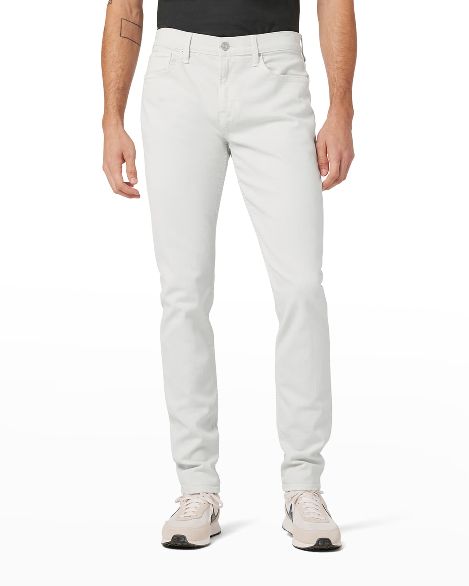 Hudson Men's AXL Solid Cotton-Stretch Denim Jeans | Neiman Marcus