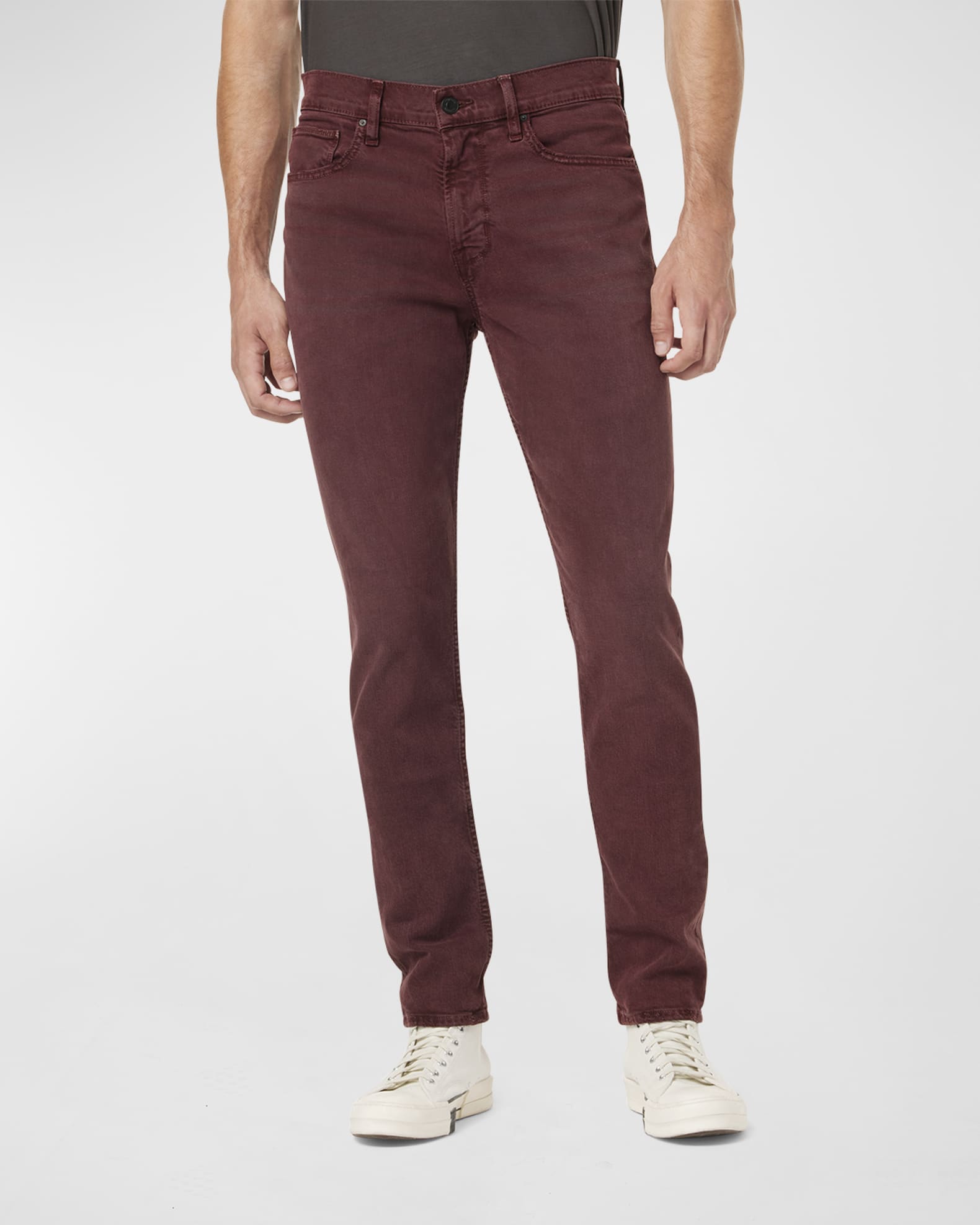 Hudson Men's AXL Solid Cotton-Stretch Denim Jeans | Neiman Marcus