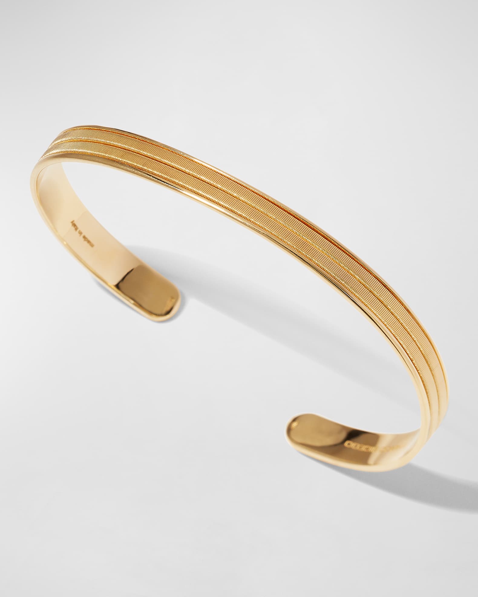 Marco Bicego 18K Men's Uomo THREE ROW CUFF BRACELET Neiman Marcus