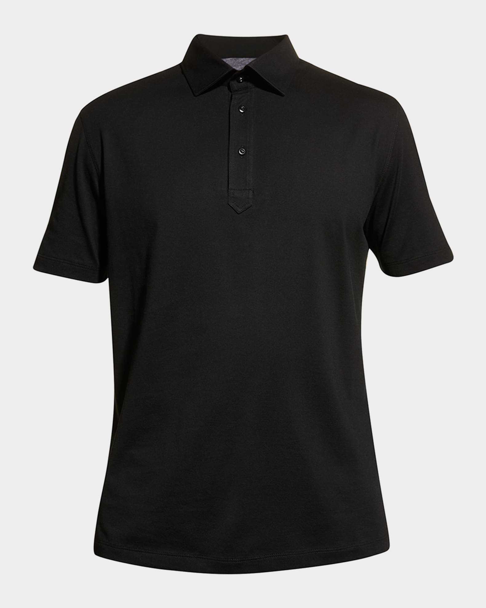 ポロシャツ BRUNELLO CUCINELLI Men Polo shirt Black ME8548770 CGB88 Brunello Cucinelli Men's Jersey Polo Shirt | Neiman Marcus