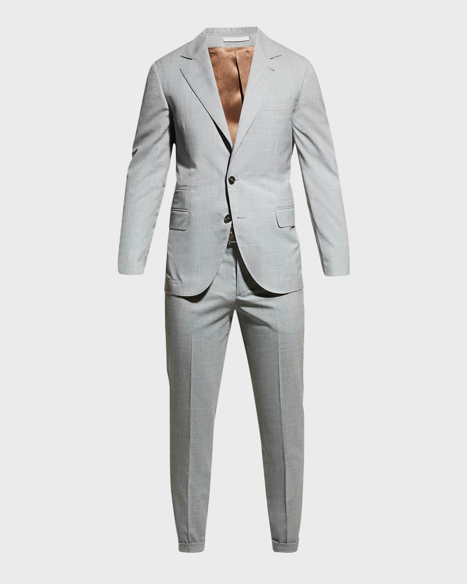 Brunello Cucinelli Men's Wool Three-Button Two-Piece Suit
