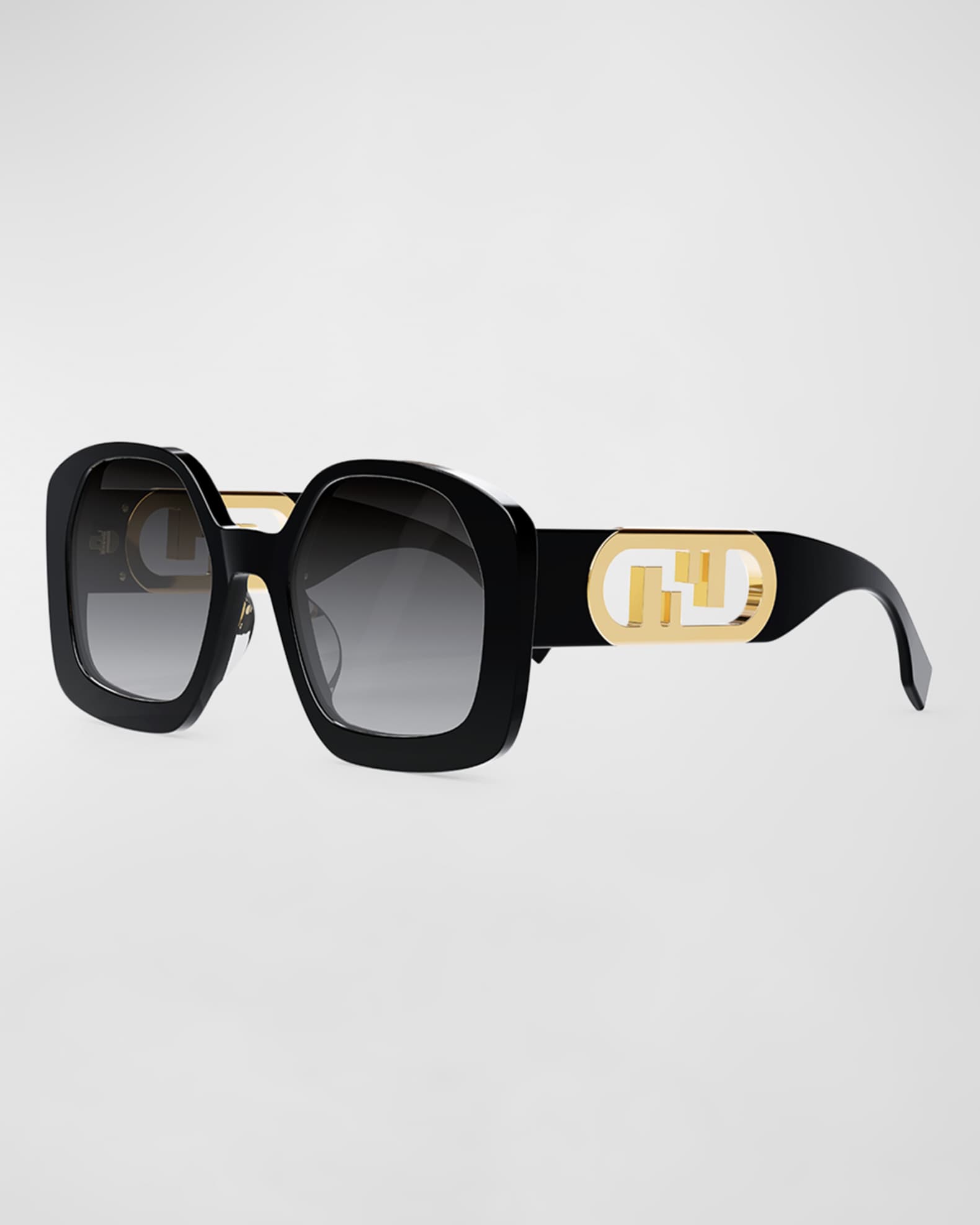 Fendi FF Square Acetate Sunglasses | Neiman Marcus