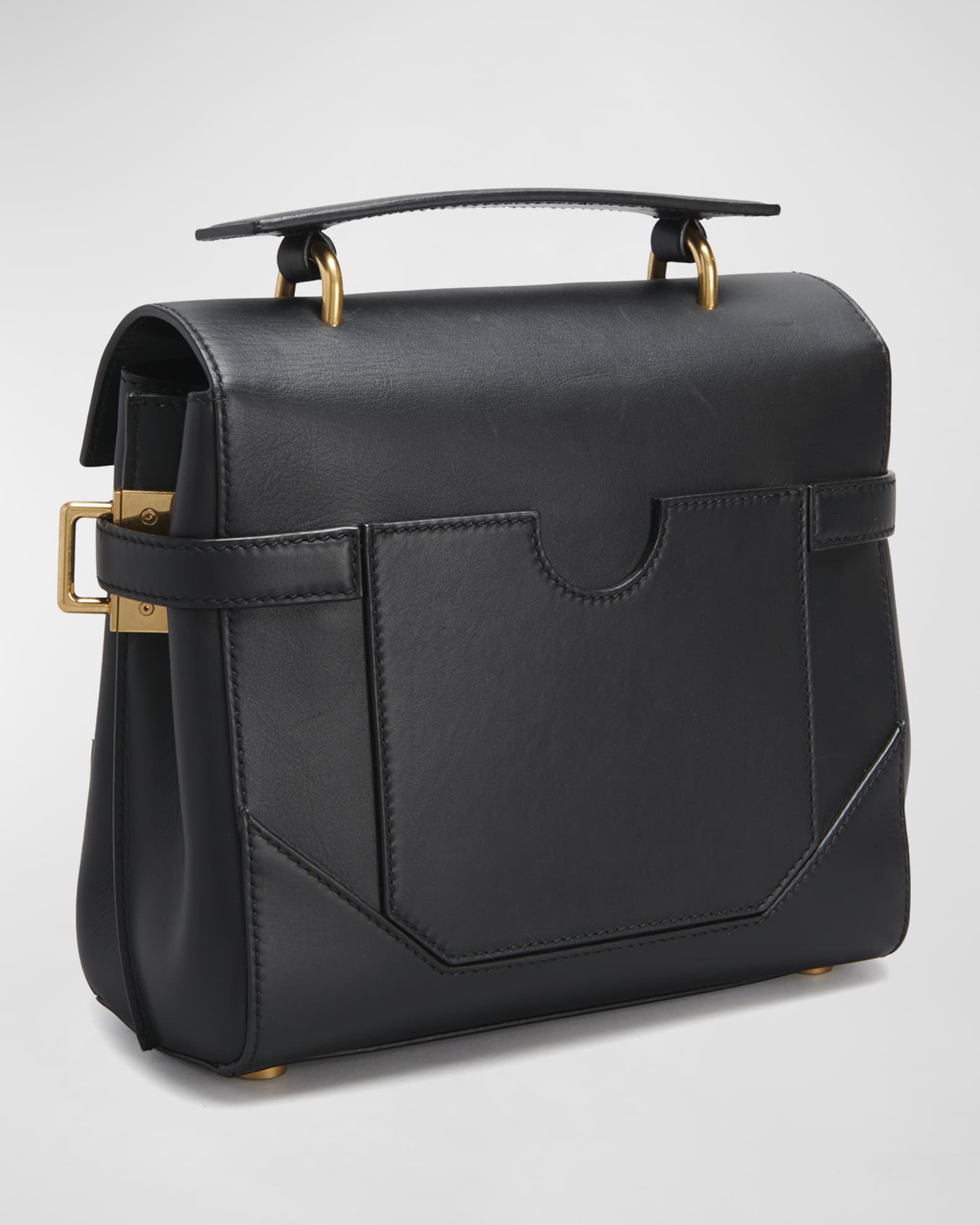 balmain 　leatherbag Balmain BBuzz 23 Top-Handle Bag in Smooth Leather | Neiman