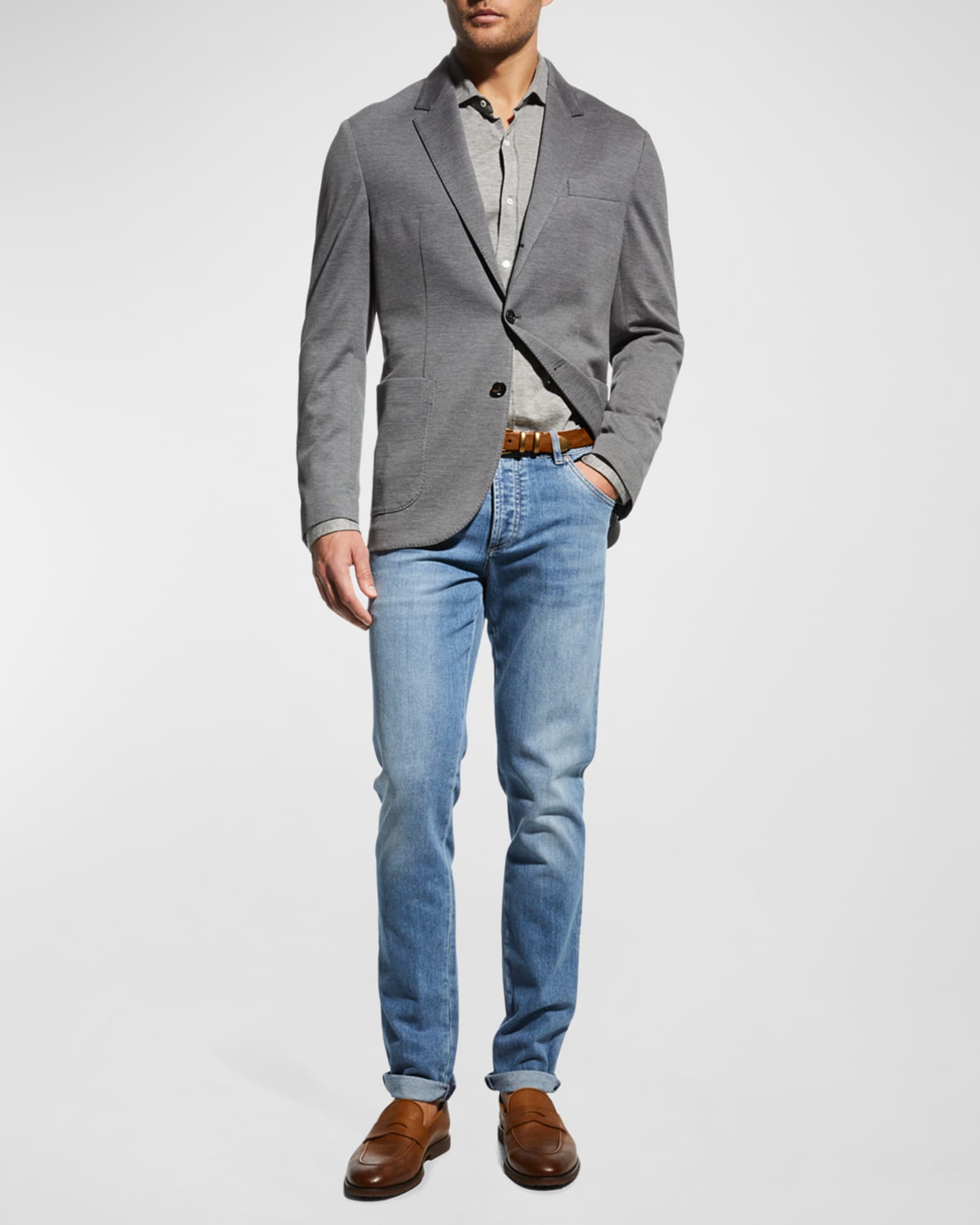 Brunello Cucinelli Men s 5 Pocket Skinny Jeans