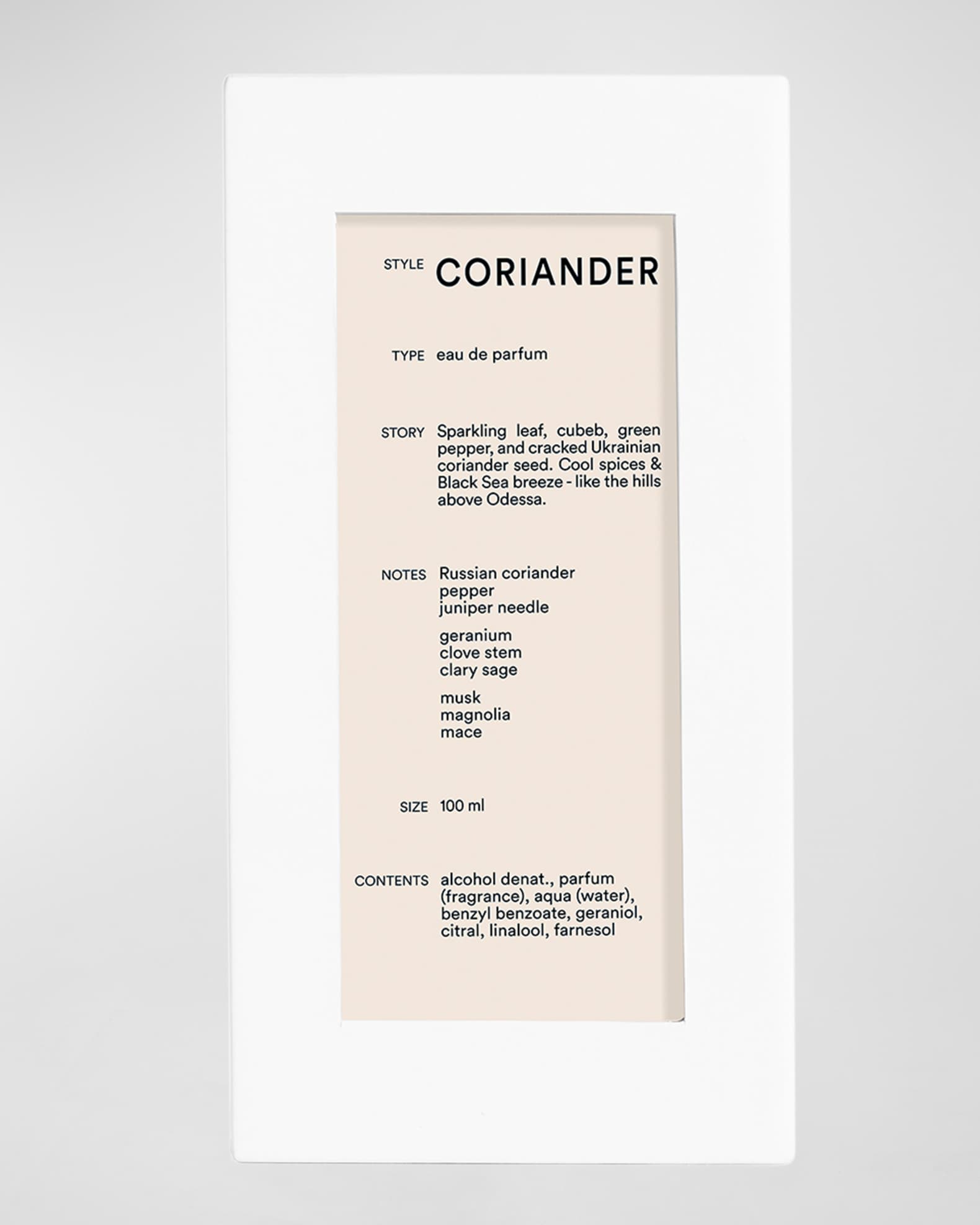 Coriander Eau de Parfum, 3.4 oz. 1