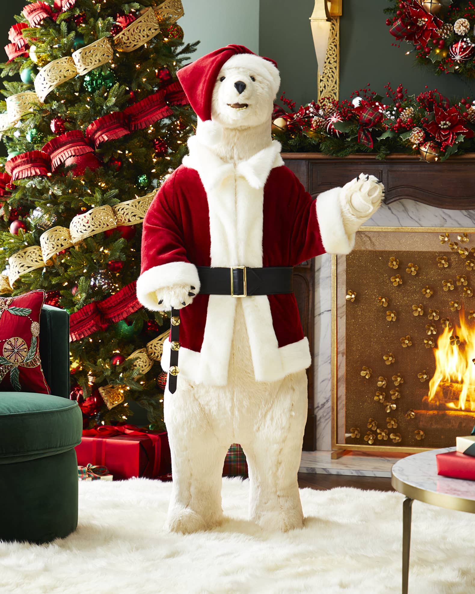 Ditz Designs By The Hen House Classic Santa Polar Bear Christmas