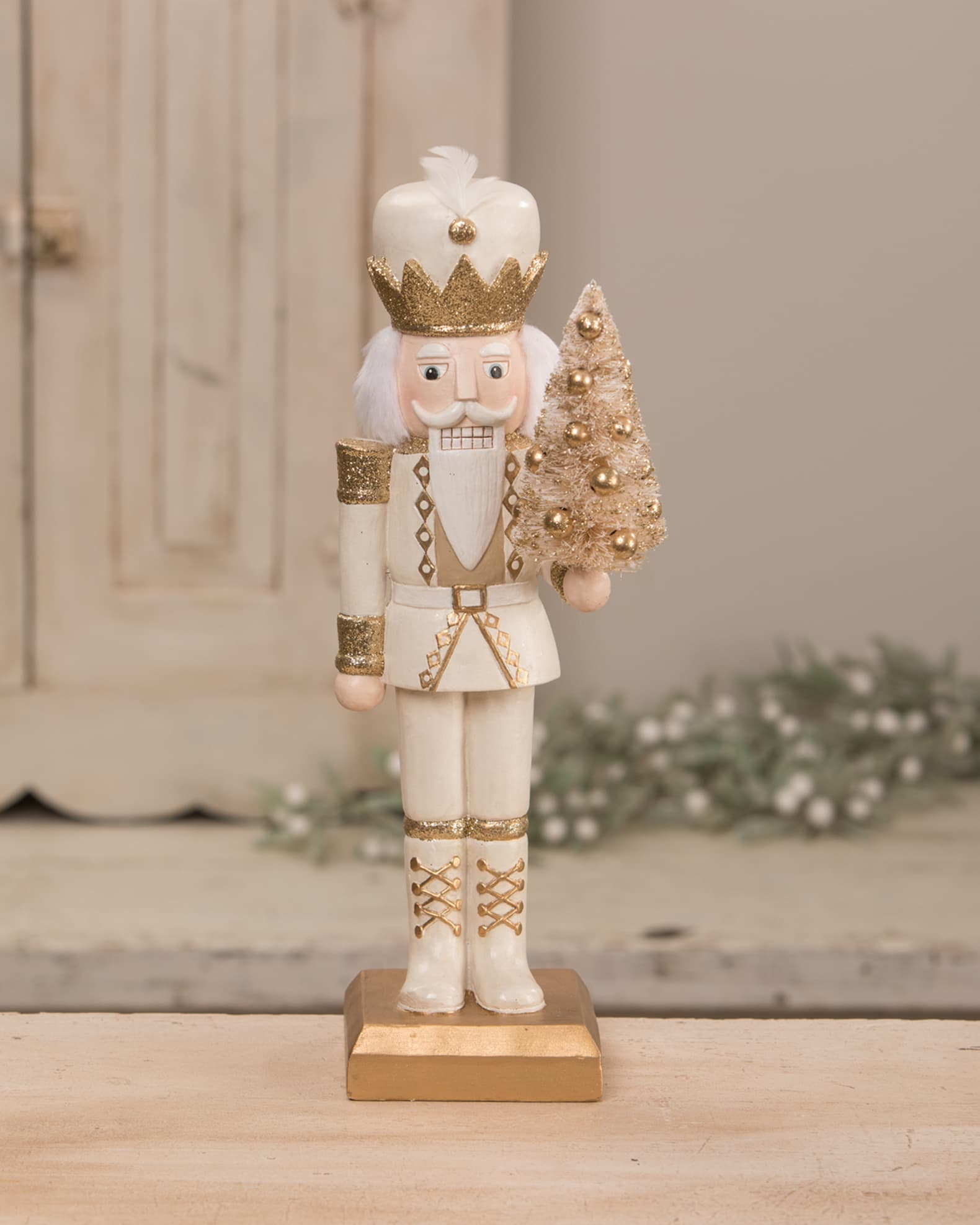 Bethany Lowe Winter White Nutcracker Neiman Marcus