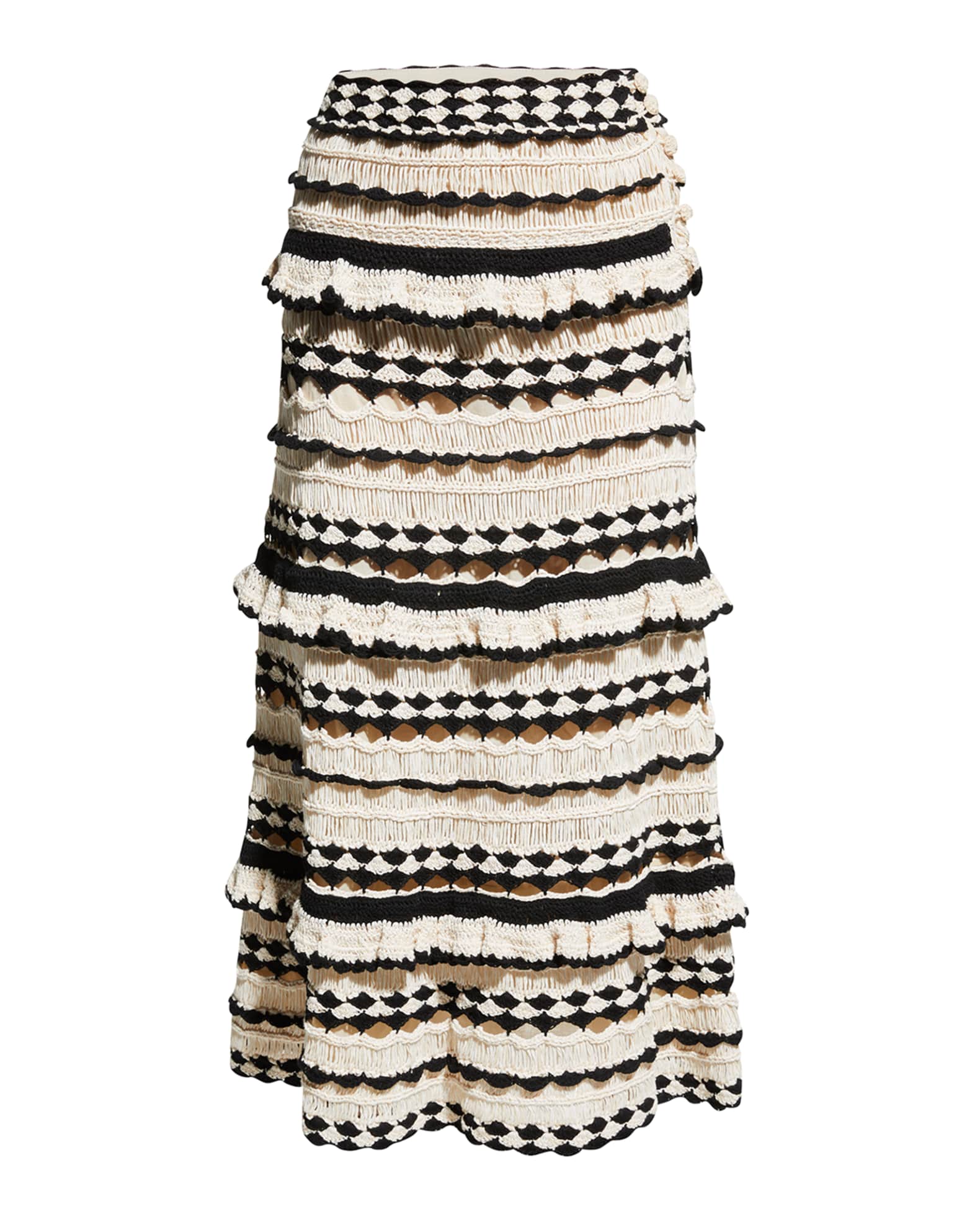 Ruffle Tiered Midi Skirt || Posy main image 1