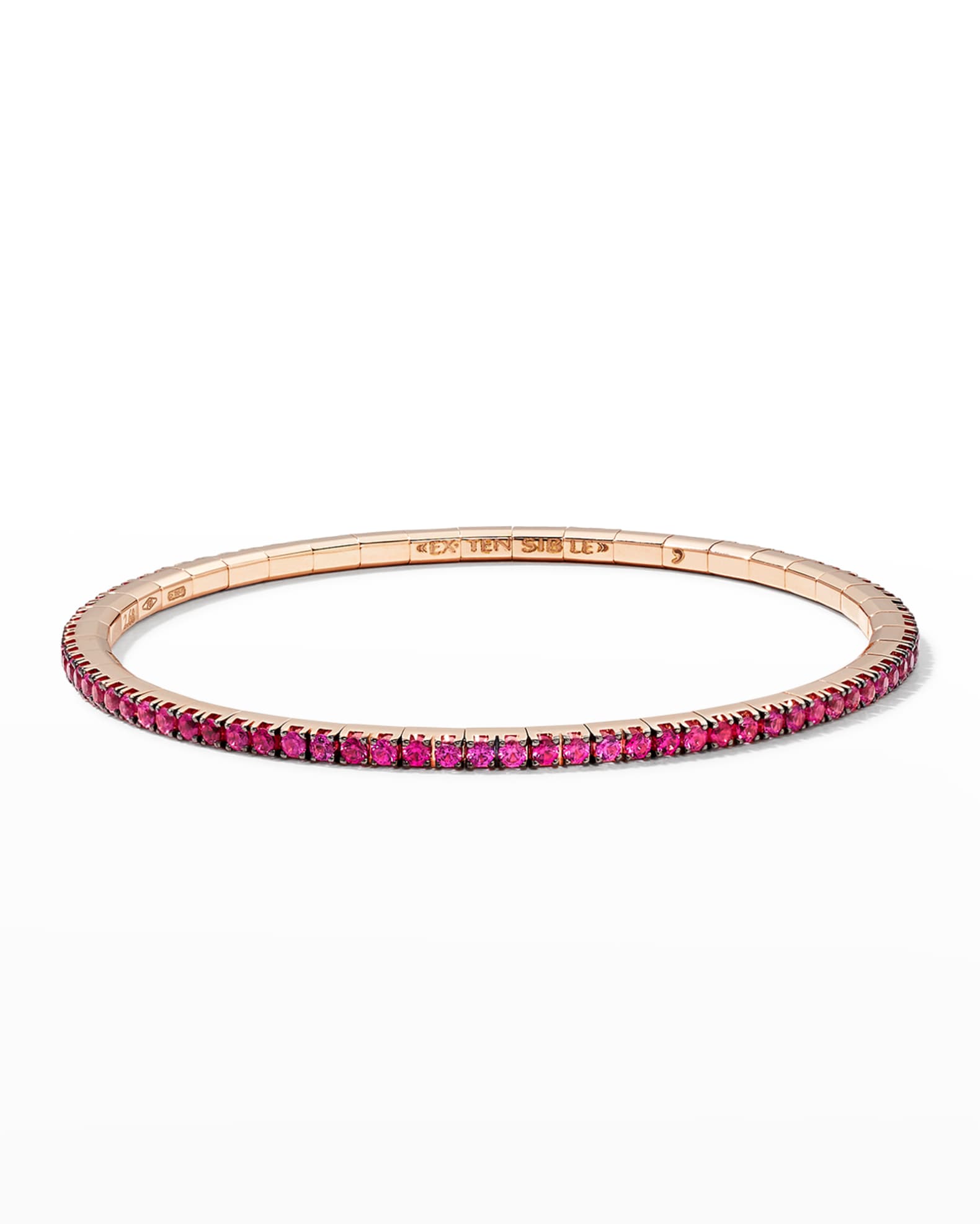 Extensible Rose Gold Stretch Ruby Tennis Bracelet Neiman Marcus
