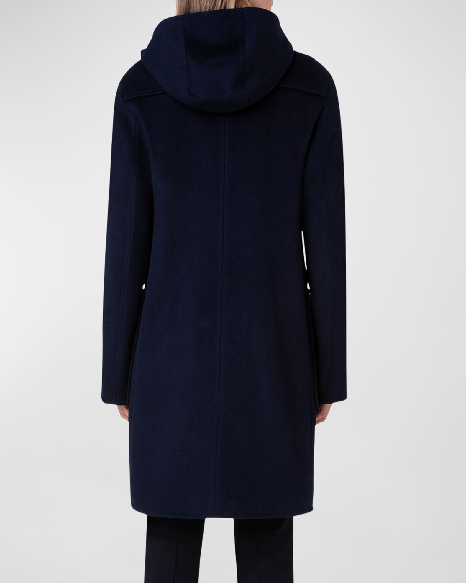 Akris punto Duffle Reversible Hooded Coat | Neiman Marcus