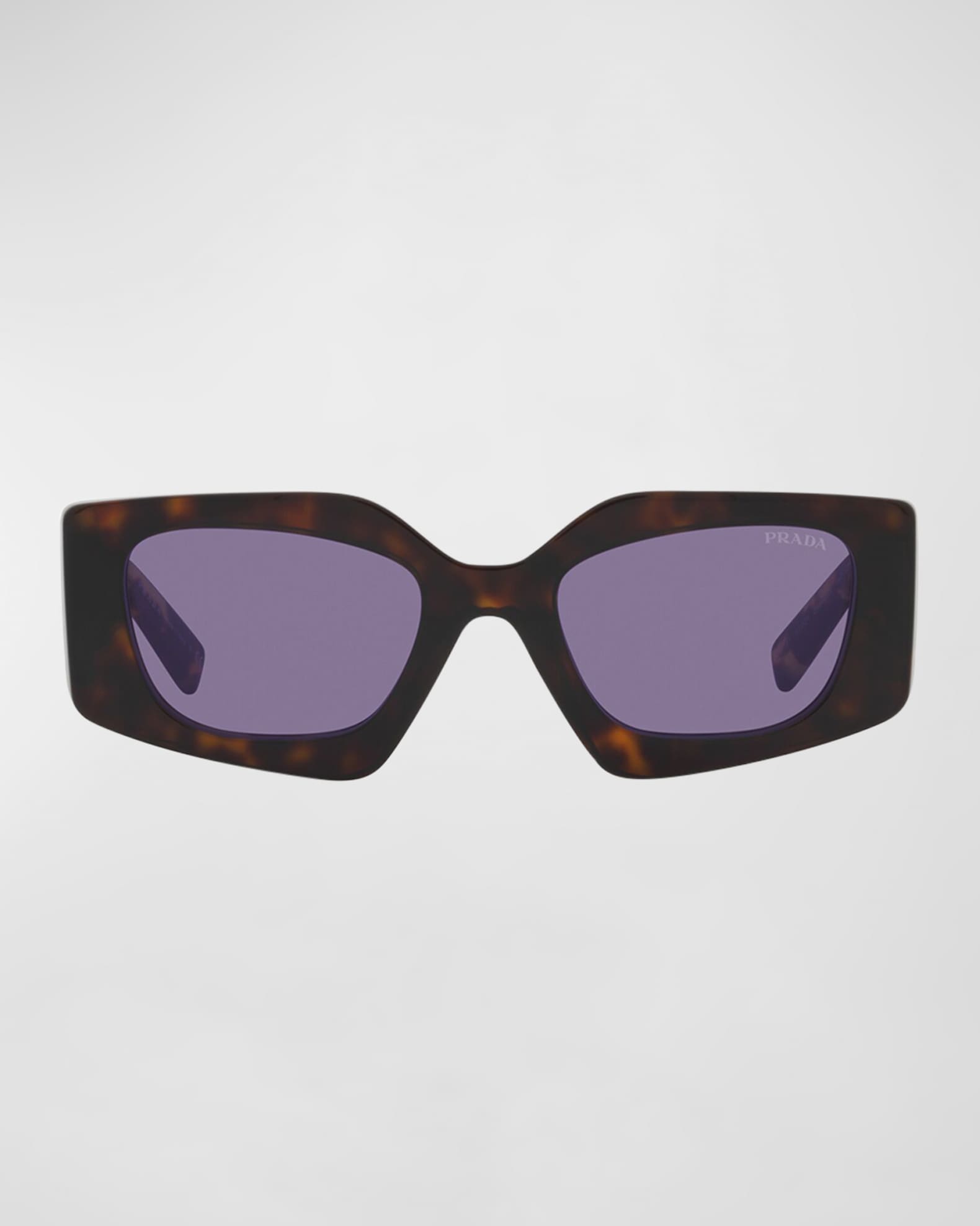 Prada Multicolor Rectangle Acetate Sunglasses