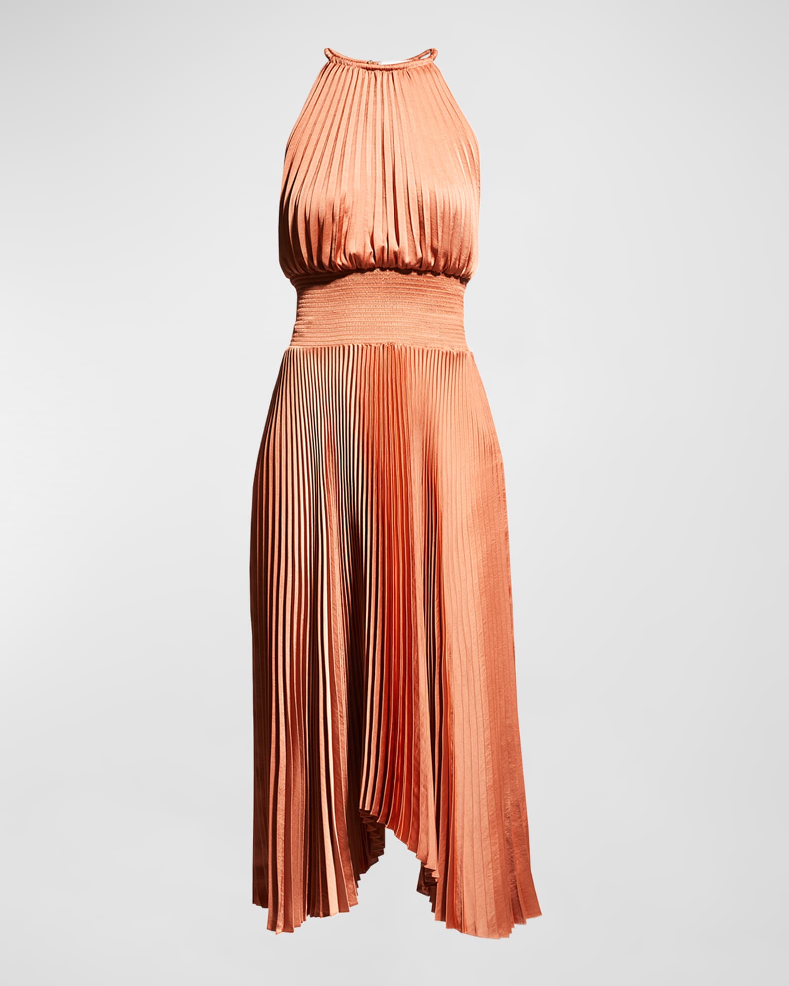 A.L.C. Renzo II Sleeveless Pleated Midi Dress | Neiman Marcus