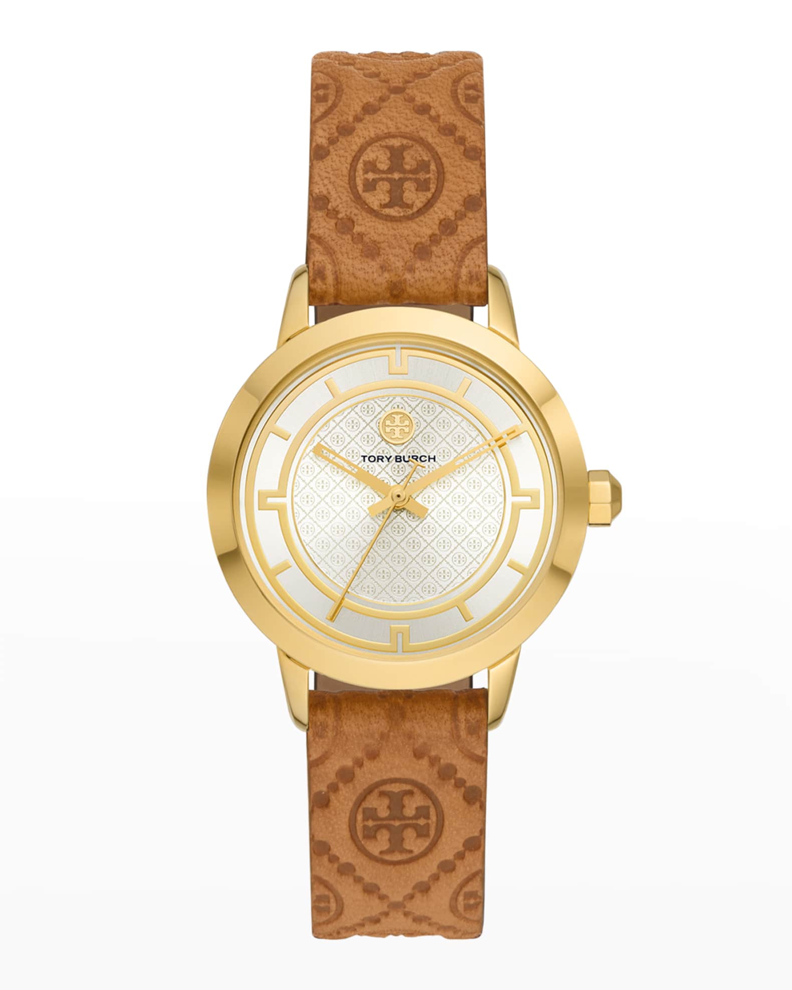 Tory Burch Women's The Robinson Watch, Ivory/Silver/Gold, One Size :  : Fashion