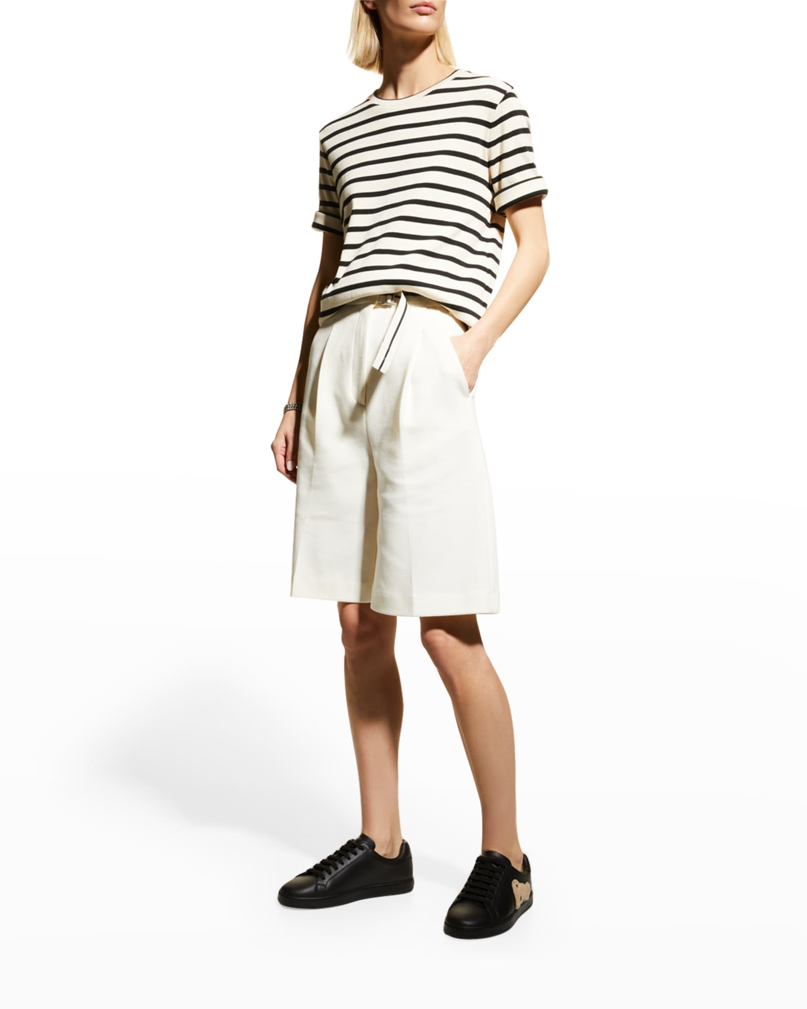 Palm Angels Teddy Bear Low-Top Tennis Sneakers | Neiman Marcus