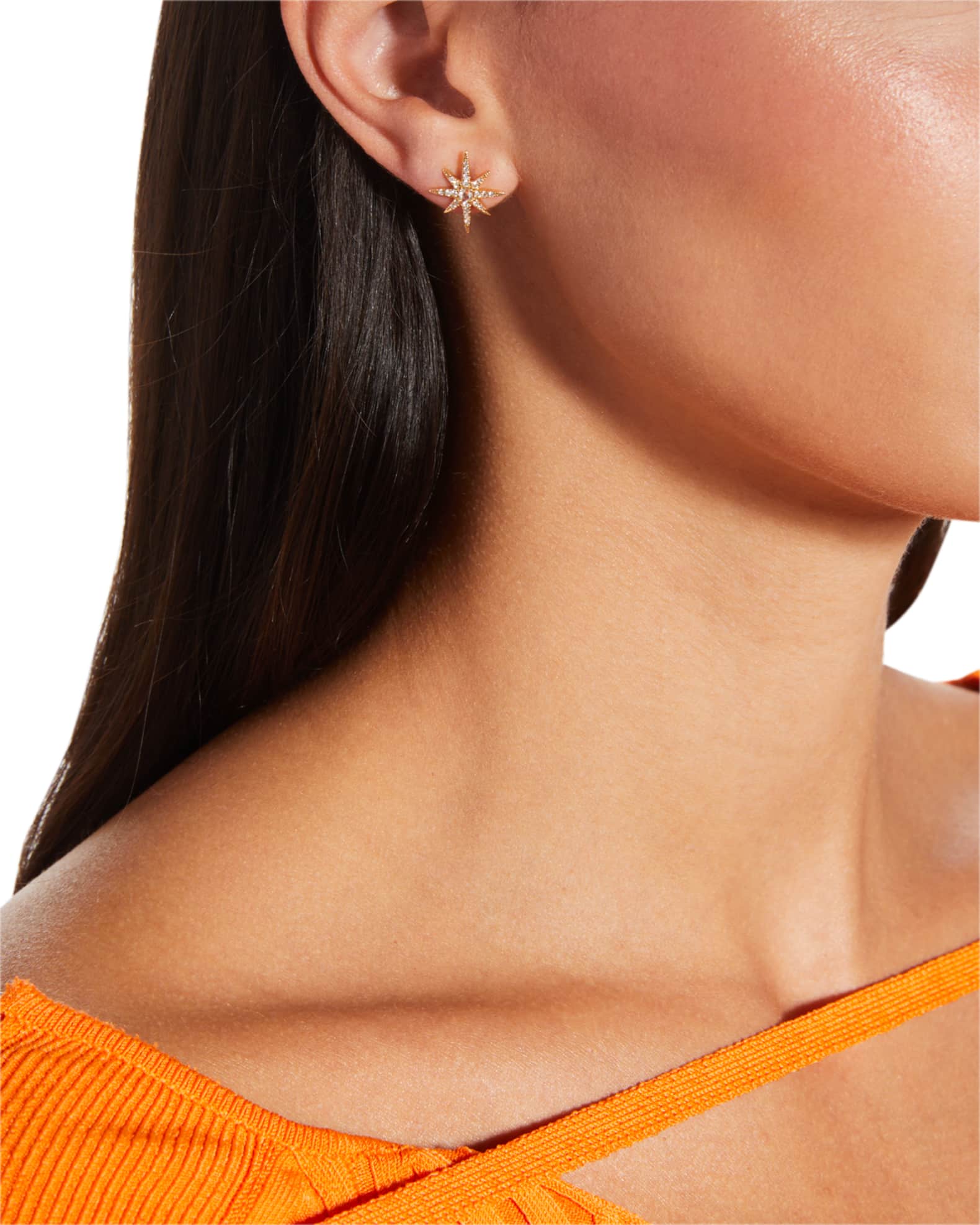 Graziela Starburst Ear Cuffs in Yellow Gold main image 0