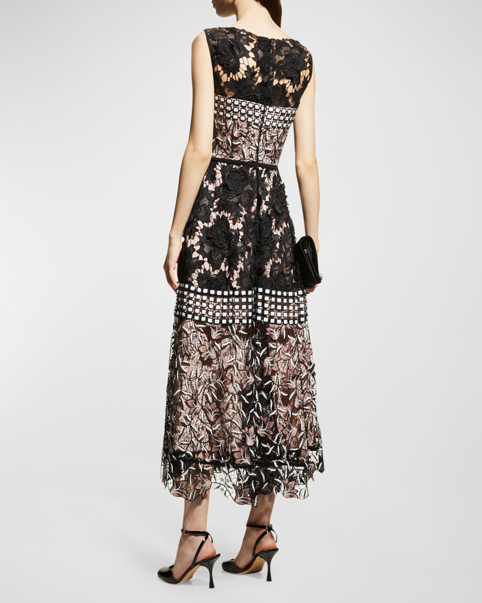 Talbot Runhof Water Lily Lace Dress | Neiman Marcus