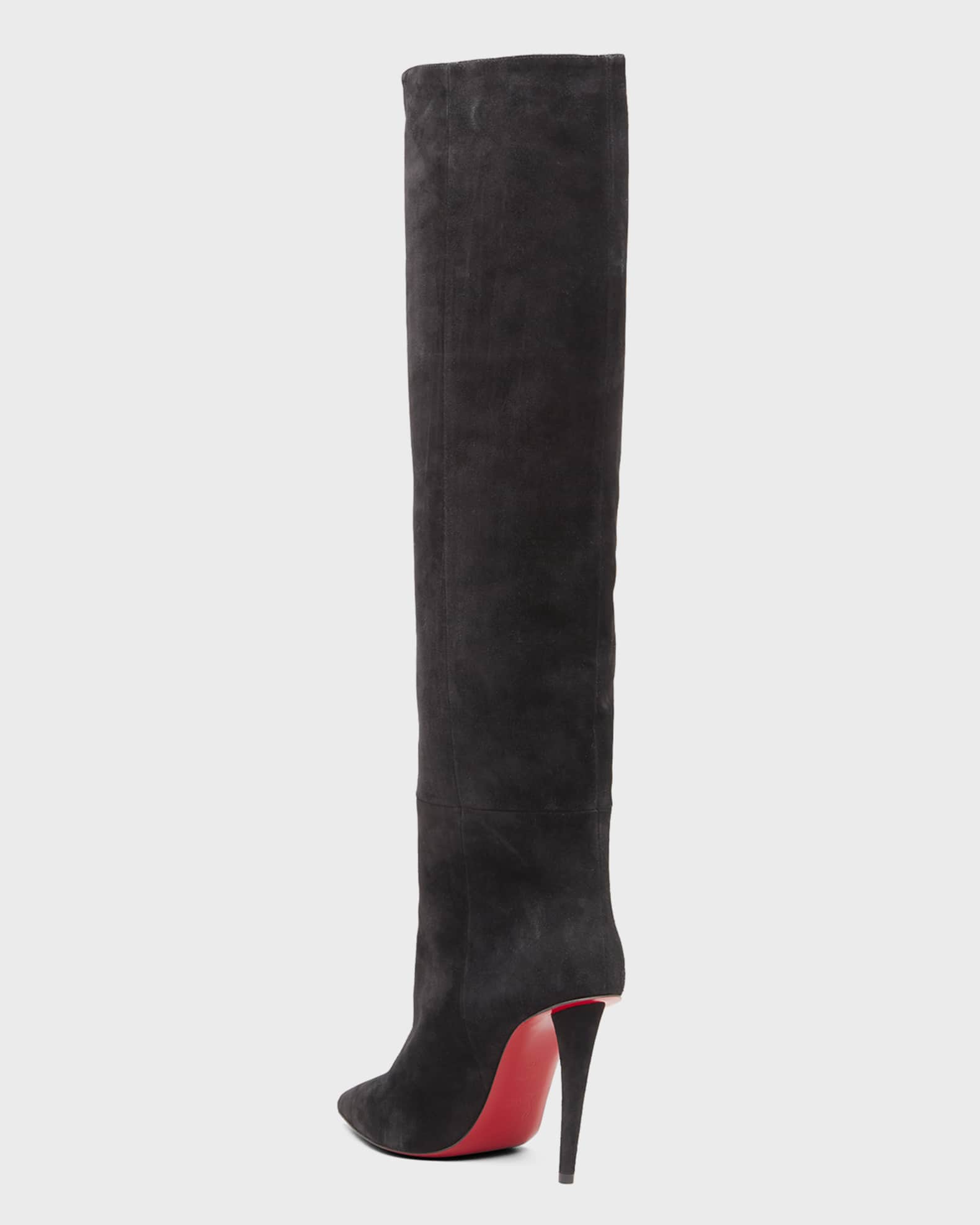 ubehagelig hat det sidste Christian Louboutin Suede Red Sole Over-The-Knee Boots | Neiman Marcus