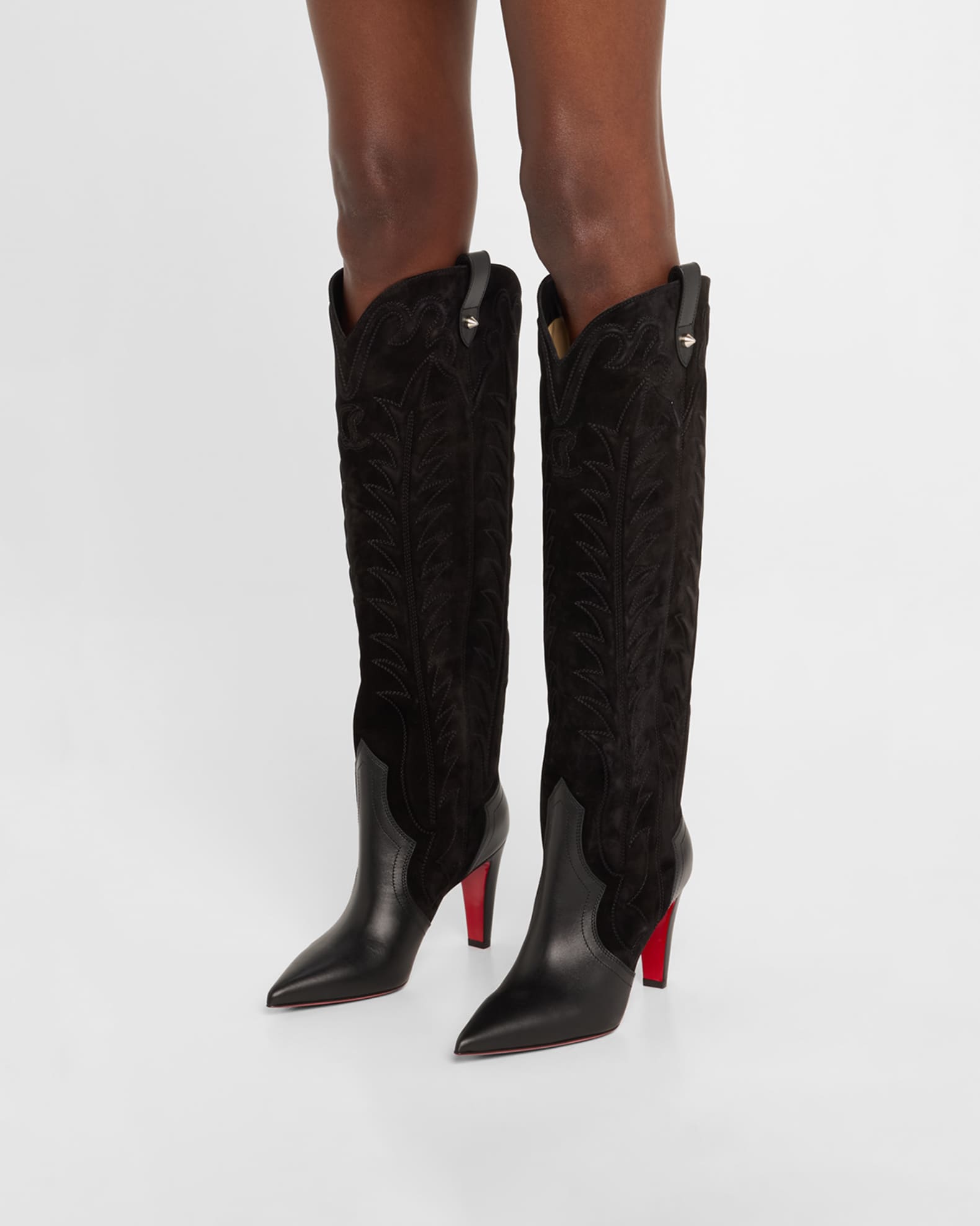 Red louboutin boots store