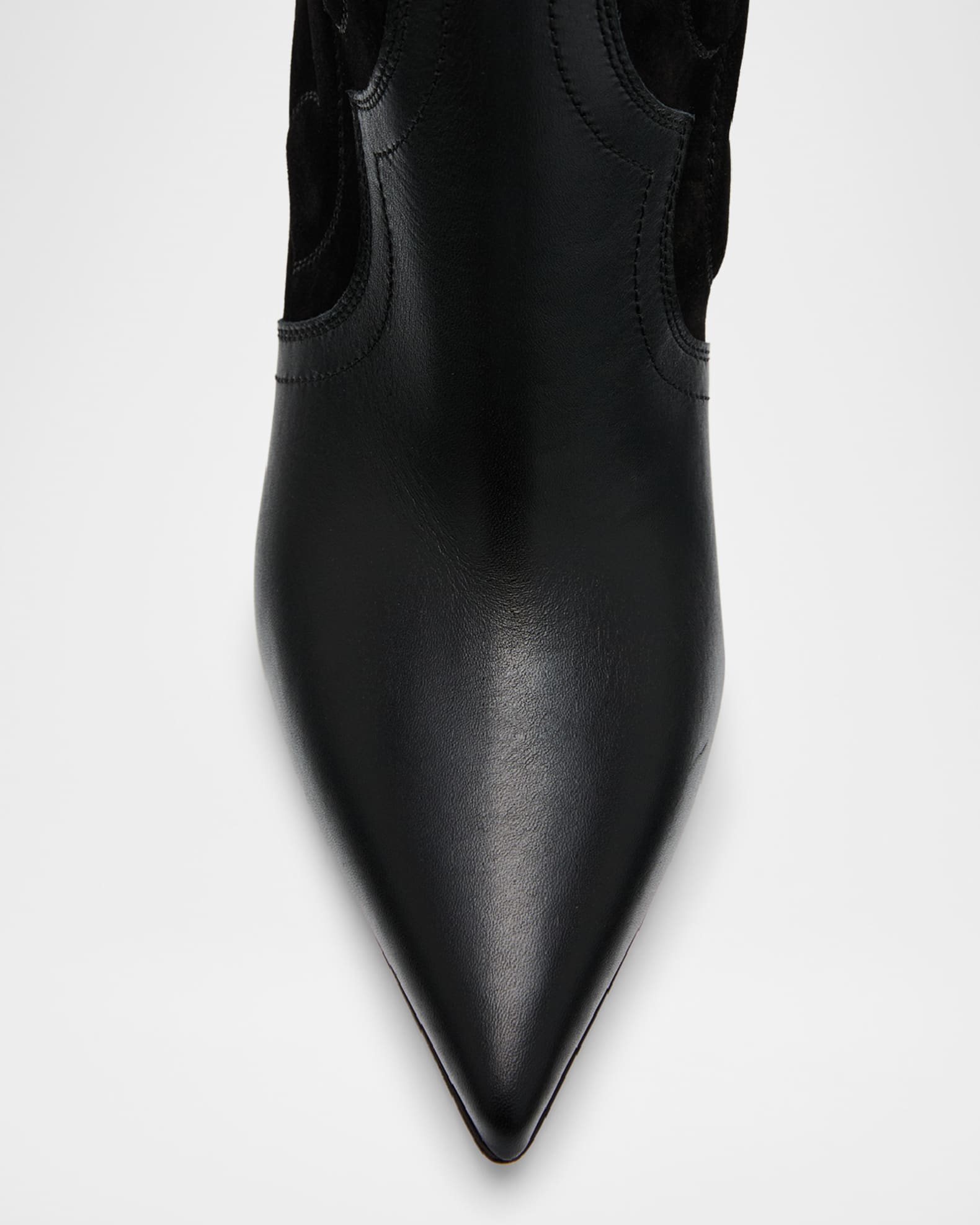 Santia Botta Mixed Leather Red Sole Boots