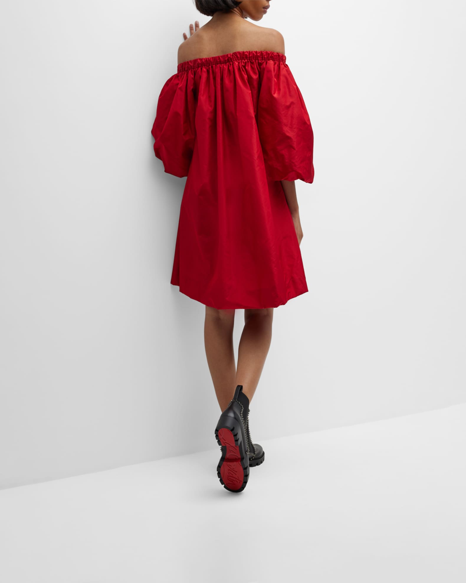 Out Lina Spike Red Sole Ankle Boots 1