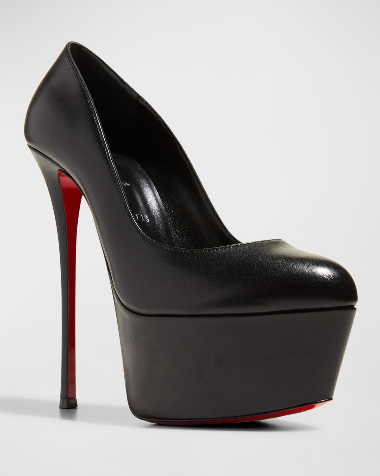 Red bottom platform heels clearance