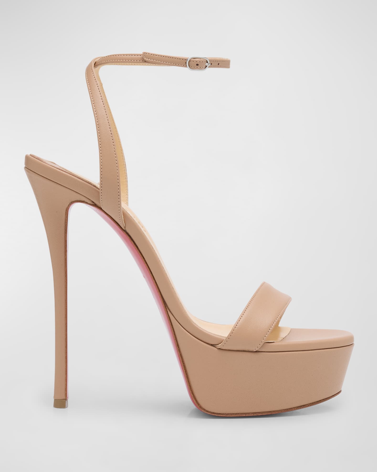 Loubi Queen Red Sole Platform Sandals 0