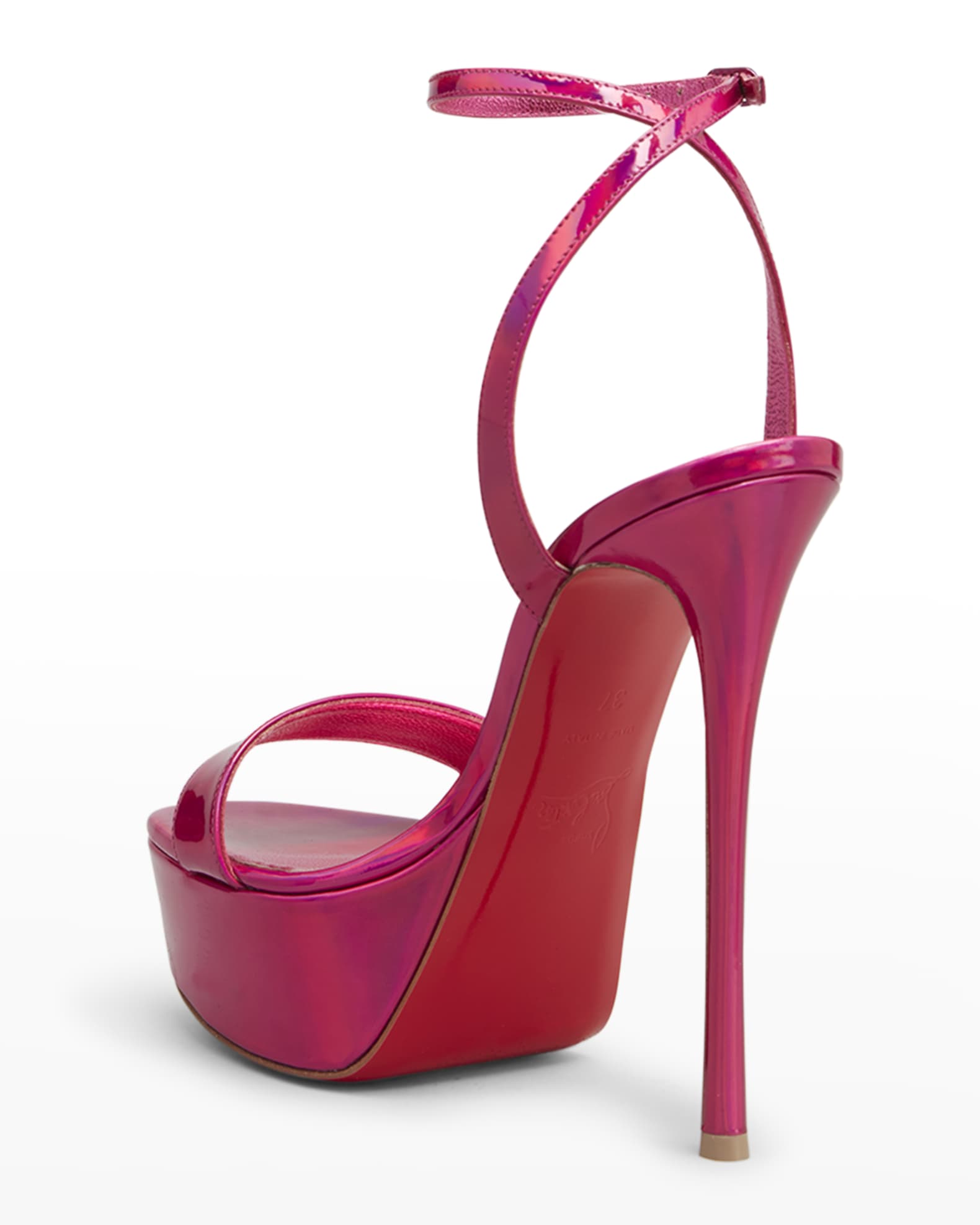 loubi queen red sole platform sandals