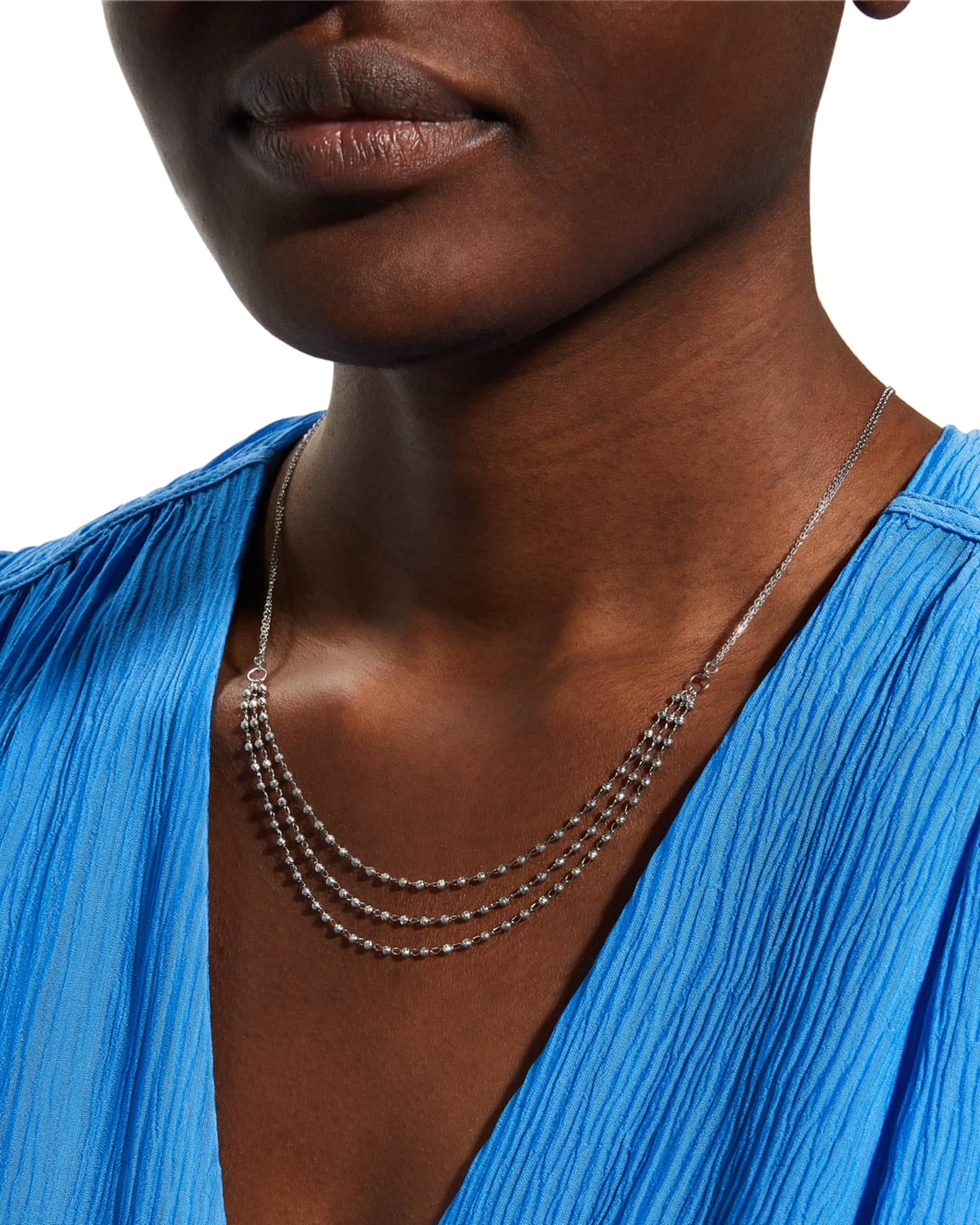 Platinum Saturn Necklace 1