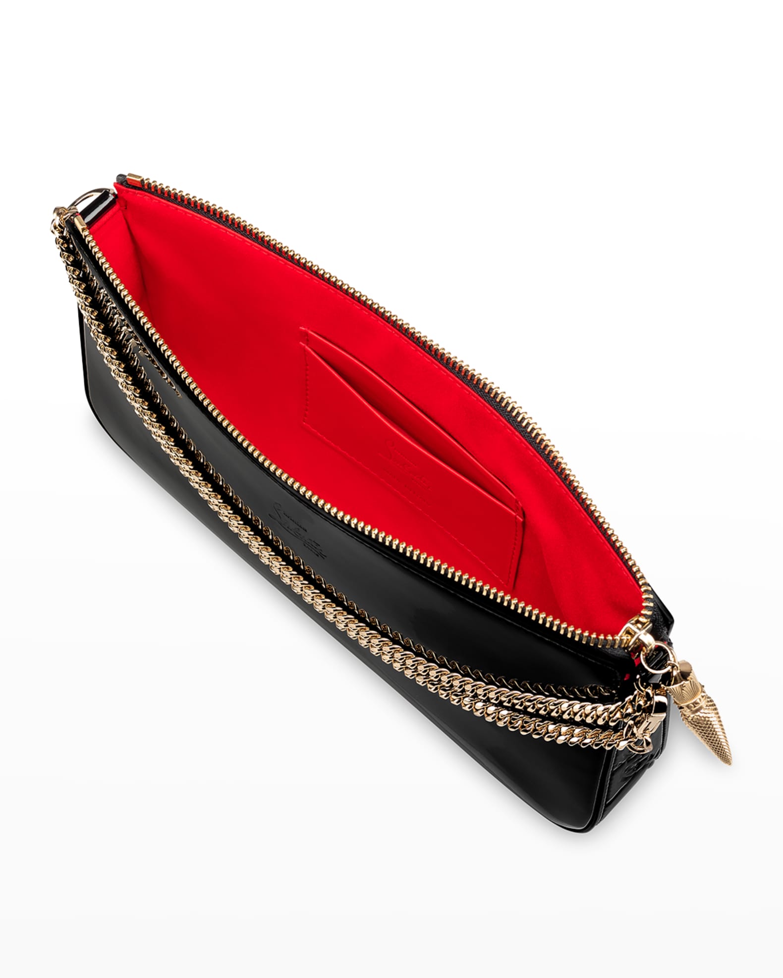 Christian Louboutin Loubila Patent Leather Chain Shoulder Bag Neiman