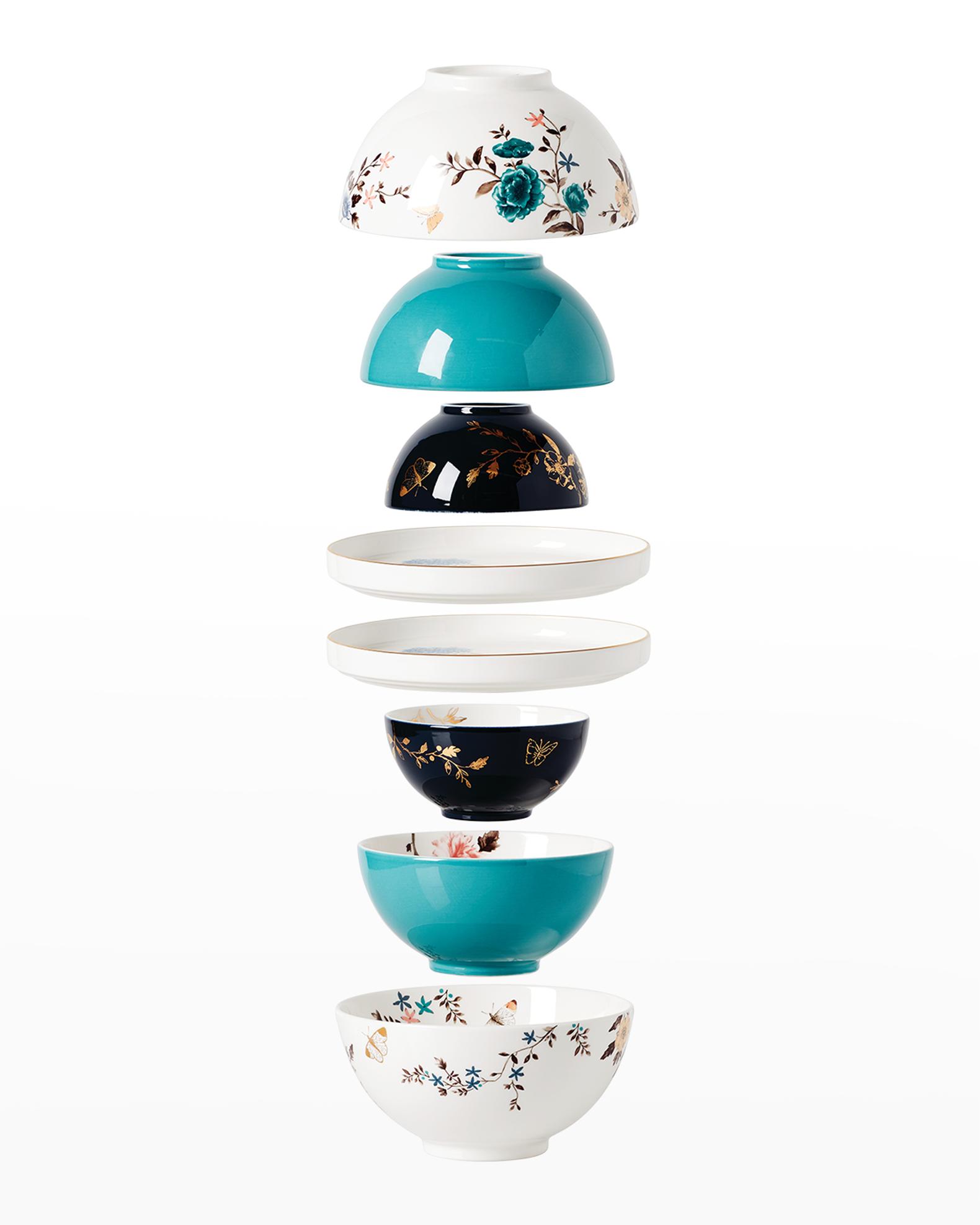 Lenox 8-Piece Sprig & Vine Luna Nesting Dinnerware Set | Neiman Marcus