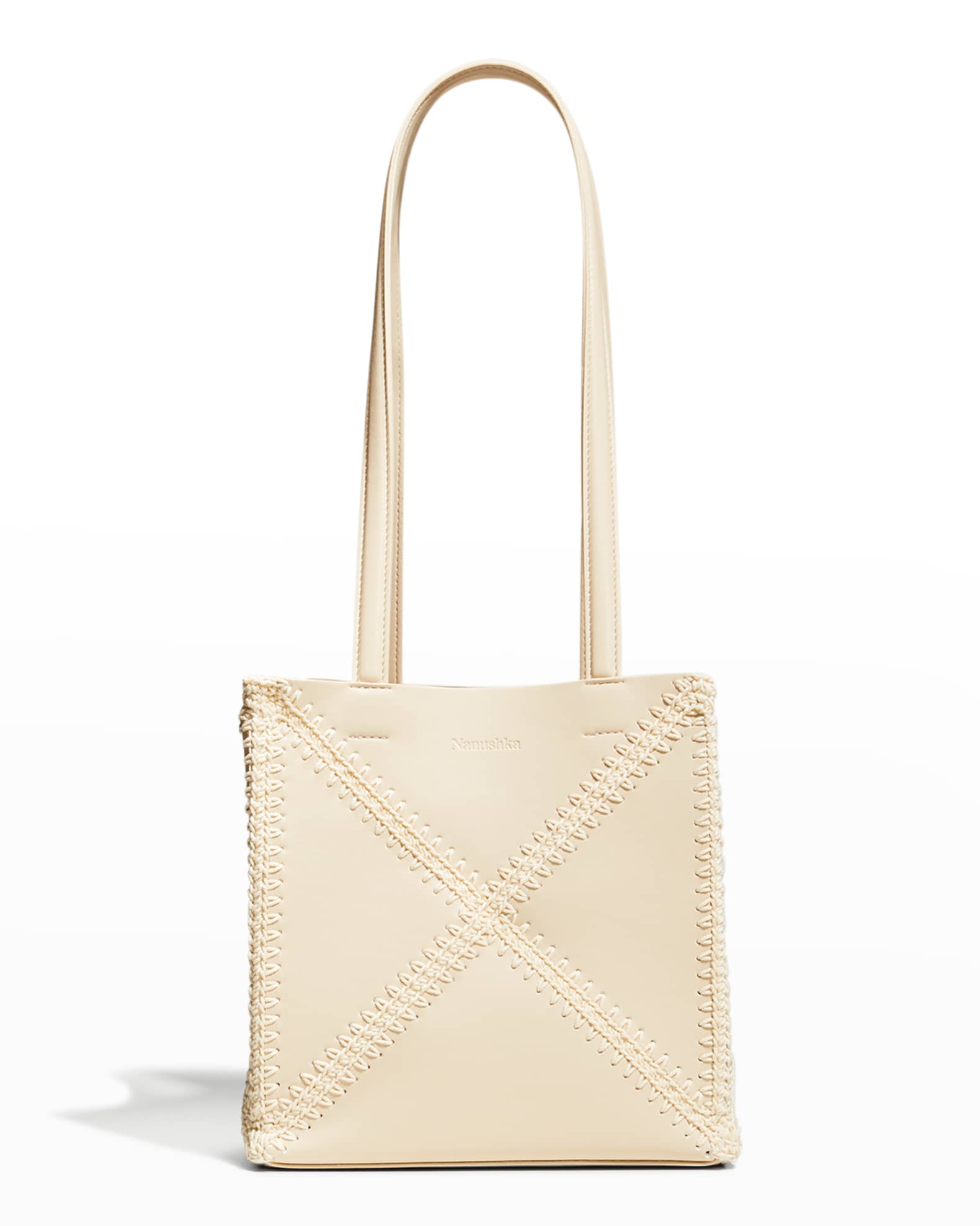 Nanushka The Origami Mini Vegan Leather Tote Bag | Neiman Marcus