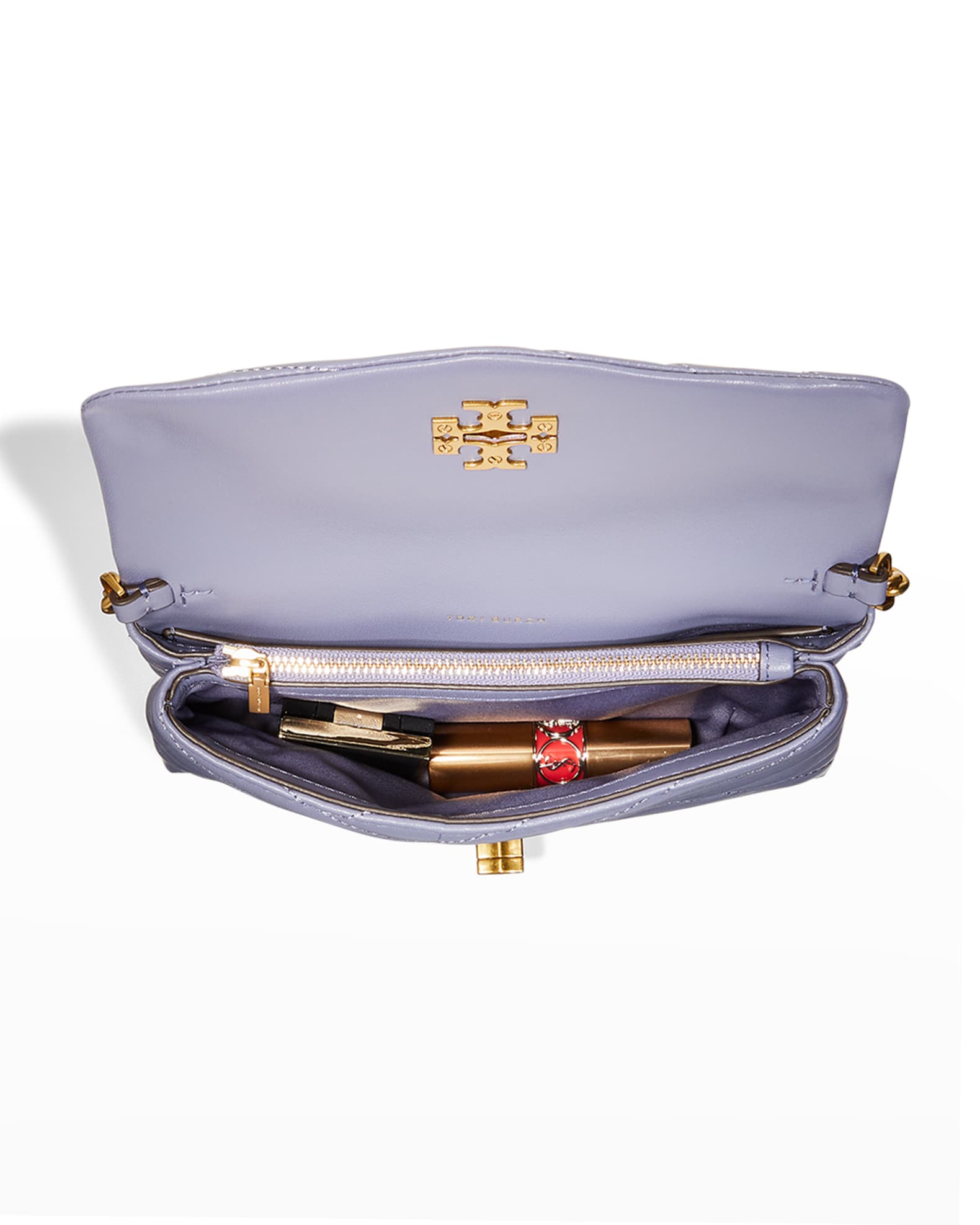 Tory Burch Kira ChevronQuilted Leather Crossbody Bag Neiman Marcus