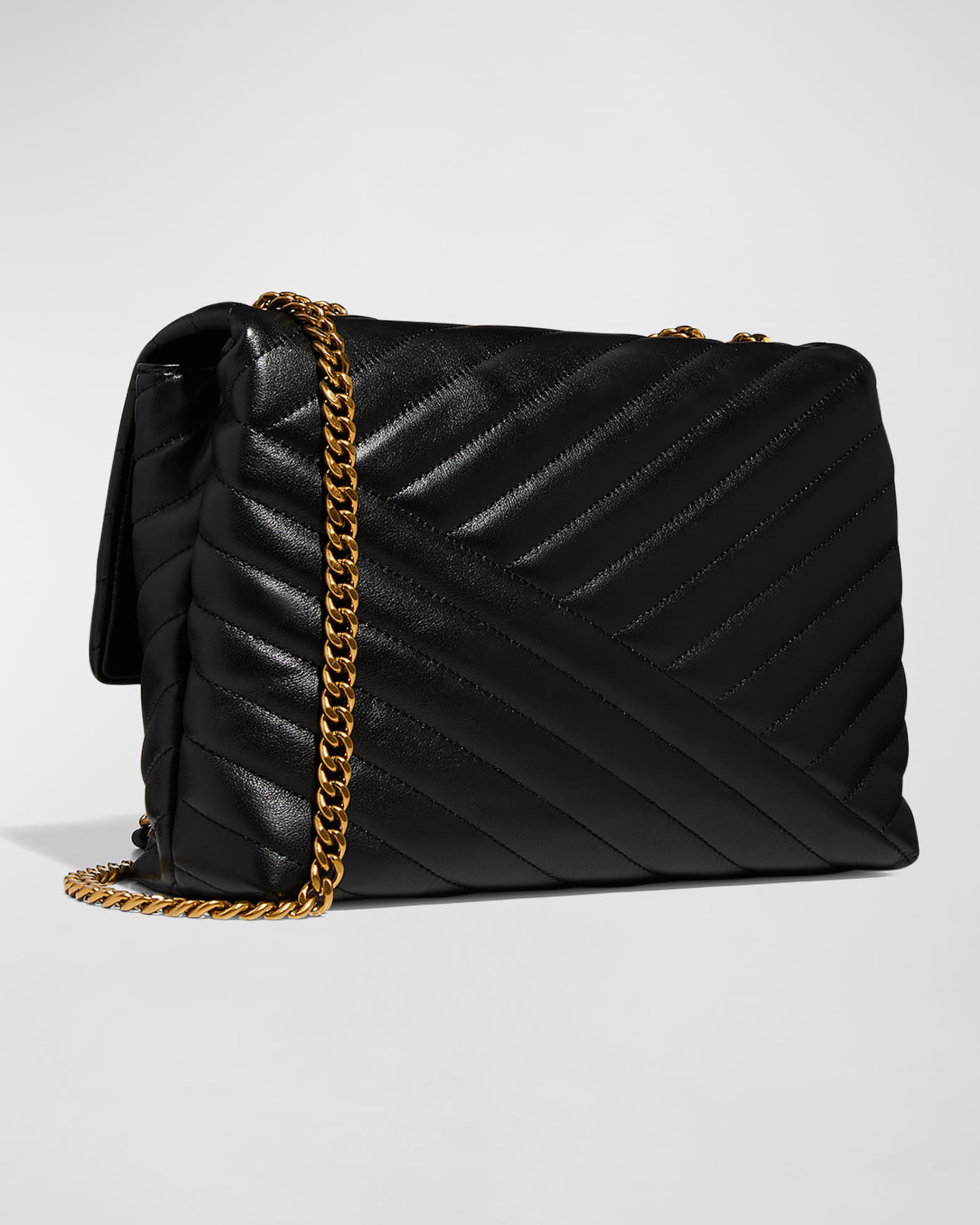 Kira Chevron Quilted Convertible Shoulder Bag