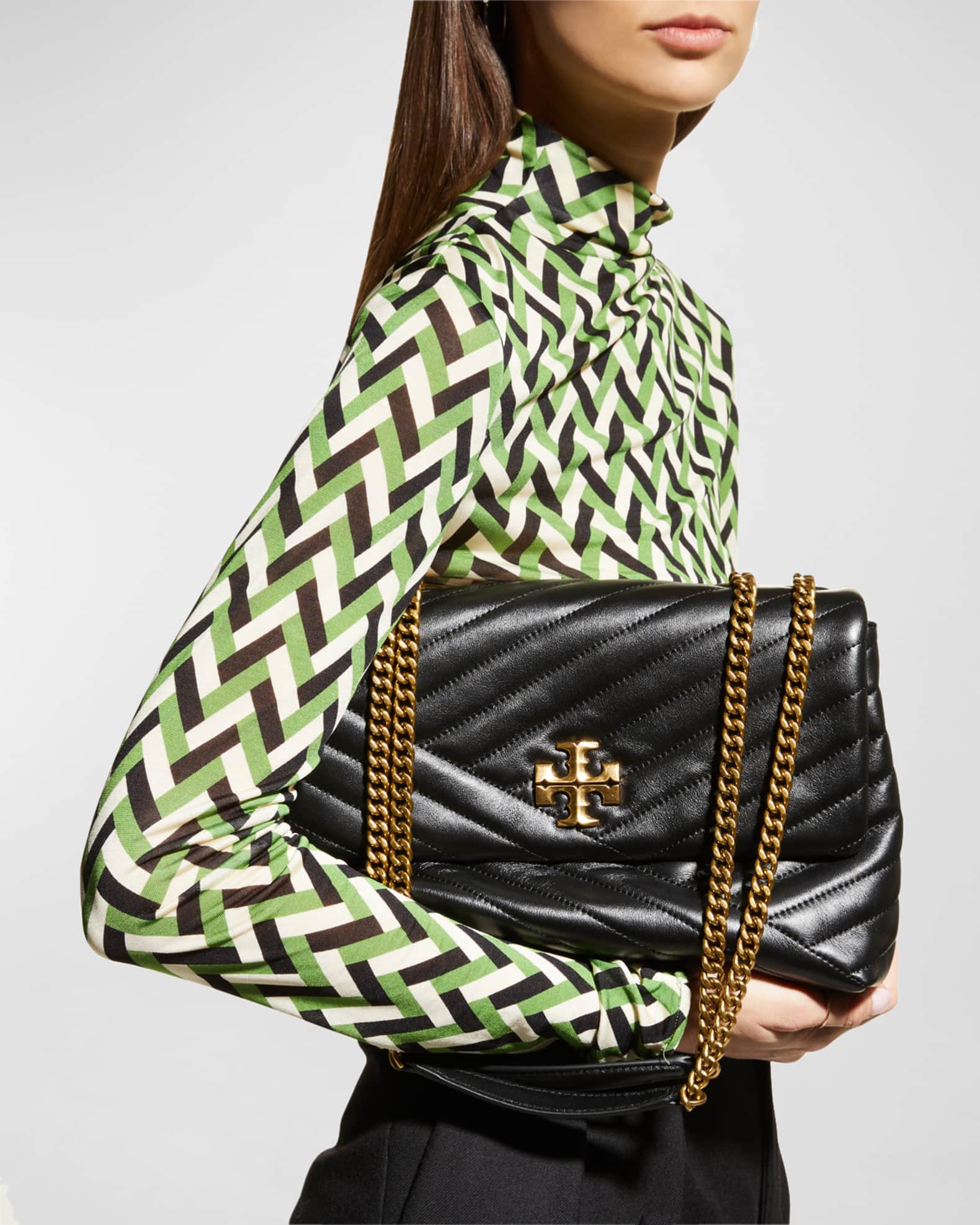 Tory Burch Kira Chevron Quilted Convertible Shoulder Bag Neiman Marcus