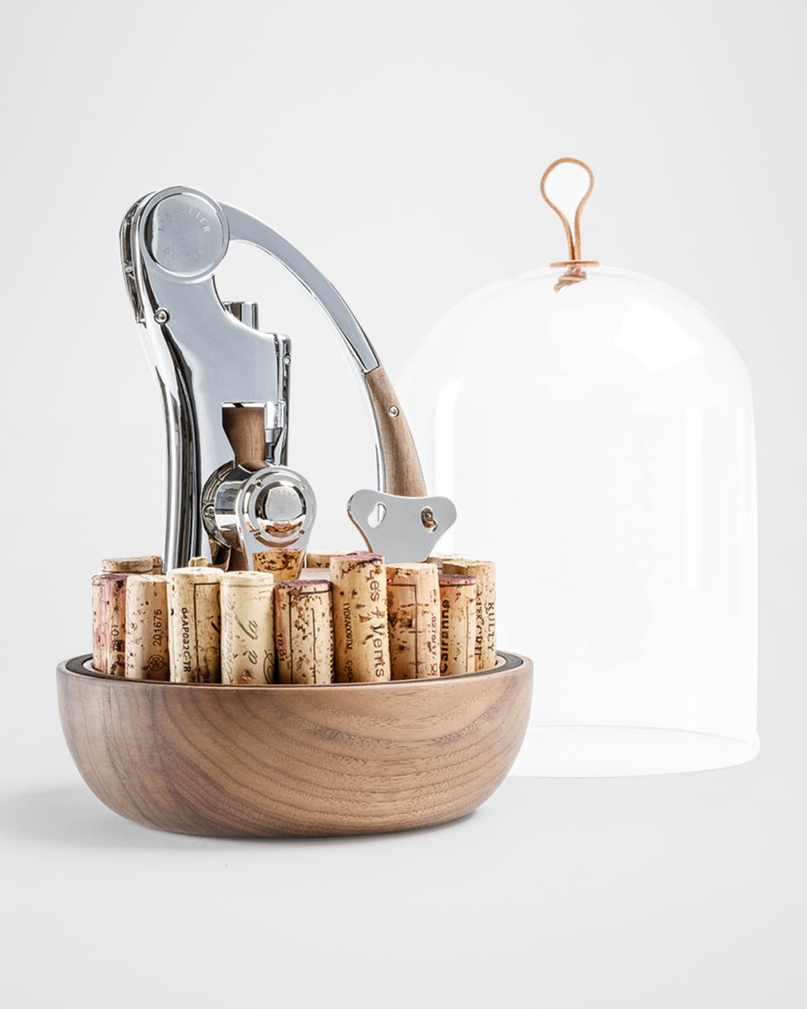 L'atelier Du Vin Oeno Motion Tire-bouchon Et Cloche En Verre Avec Dôme