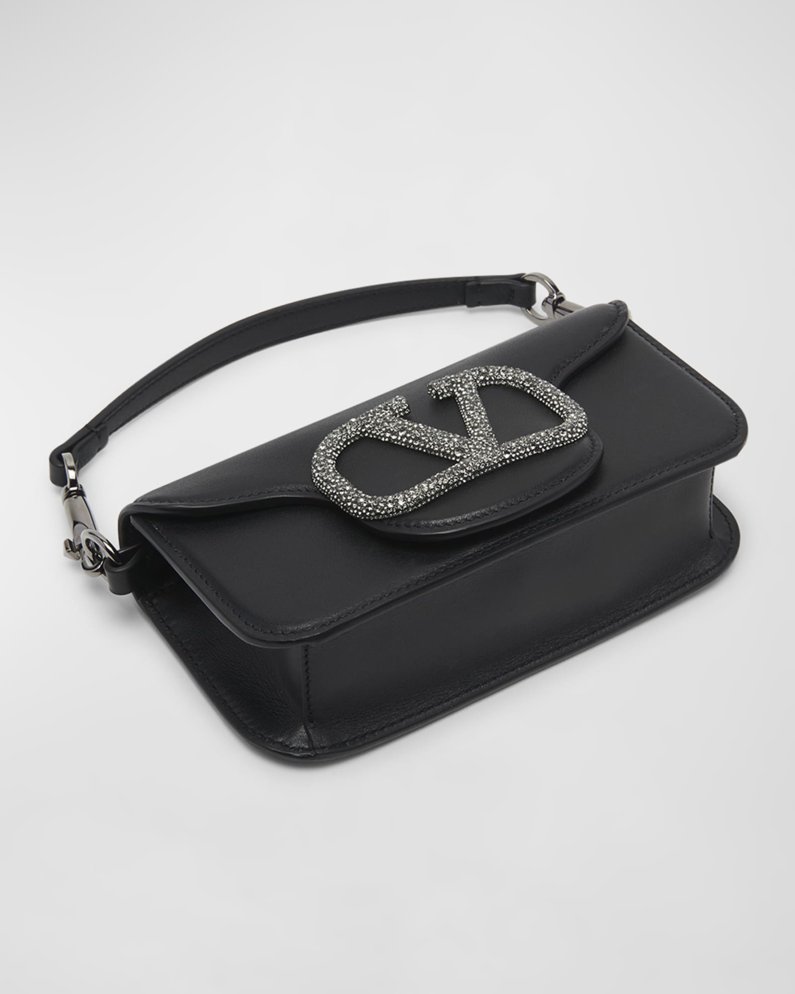 Loco VLOGO Small Calfskin Shoulder Bag 1