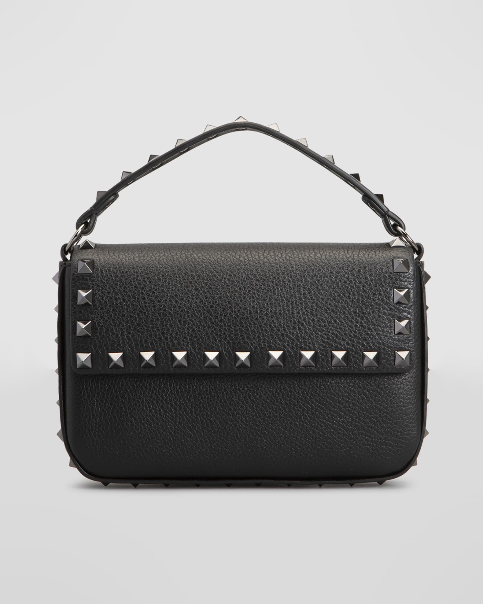 Valentino Garavani Rockstud Flap Pouch TopHandle Bag Neiman Marcus