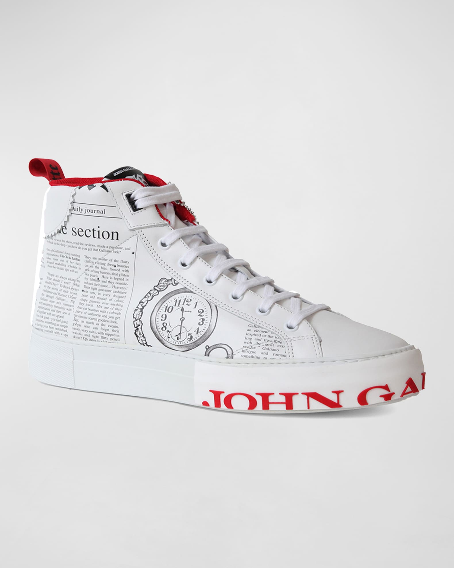 John Galliano #sneakers #newspaper #limitedsneakers #johngalliano