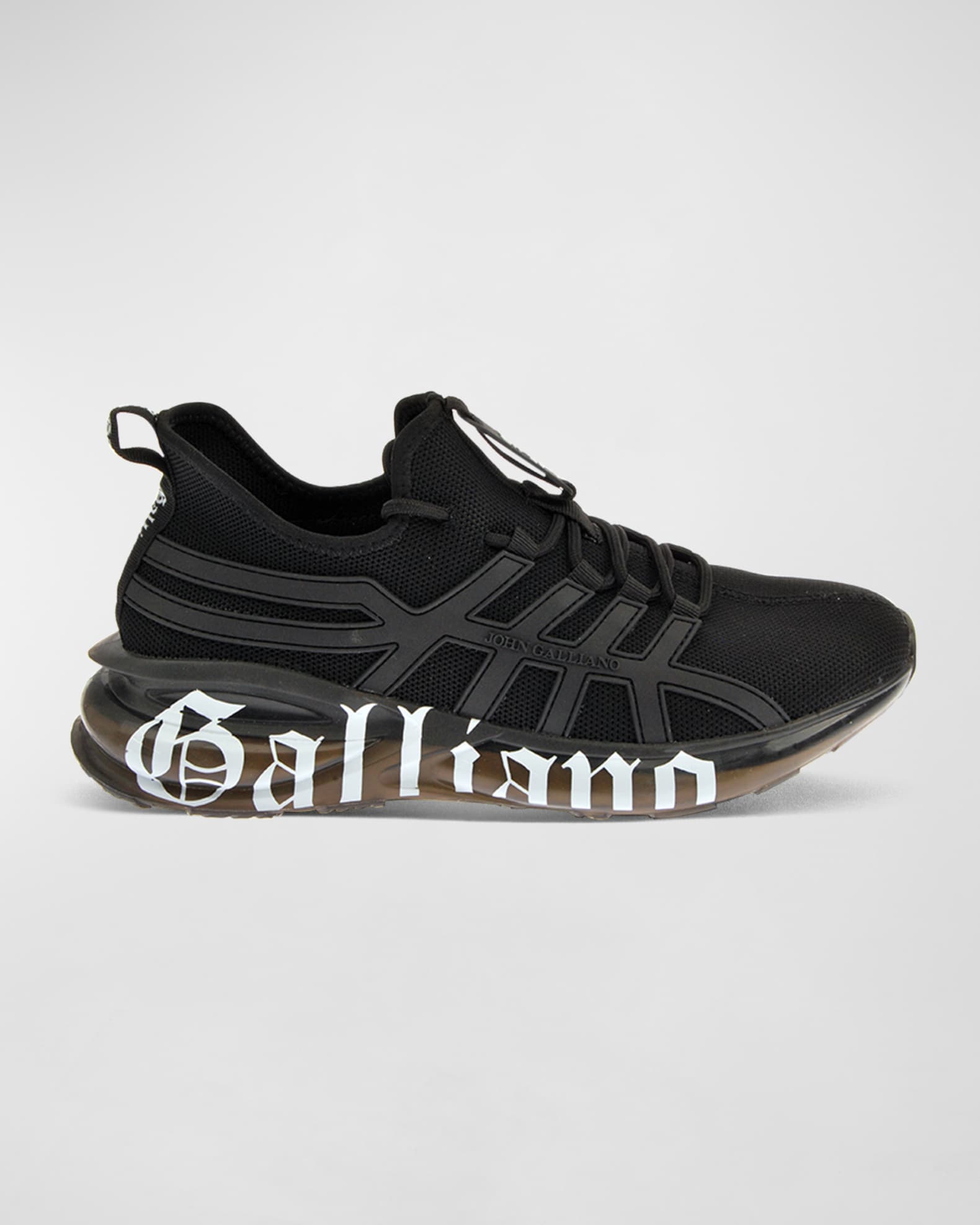 JOHN GALLIANO, Black Men's Sneakers