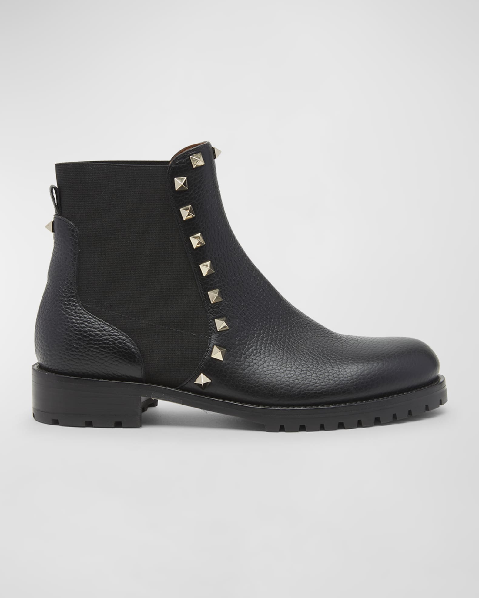 Brutal arsenal råd Valentino Garavani Rockstud Beatle Chelsea Ankle Boots | Neiman Marcus