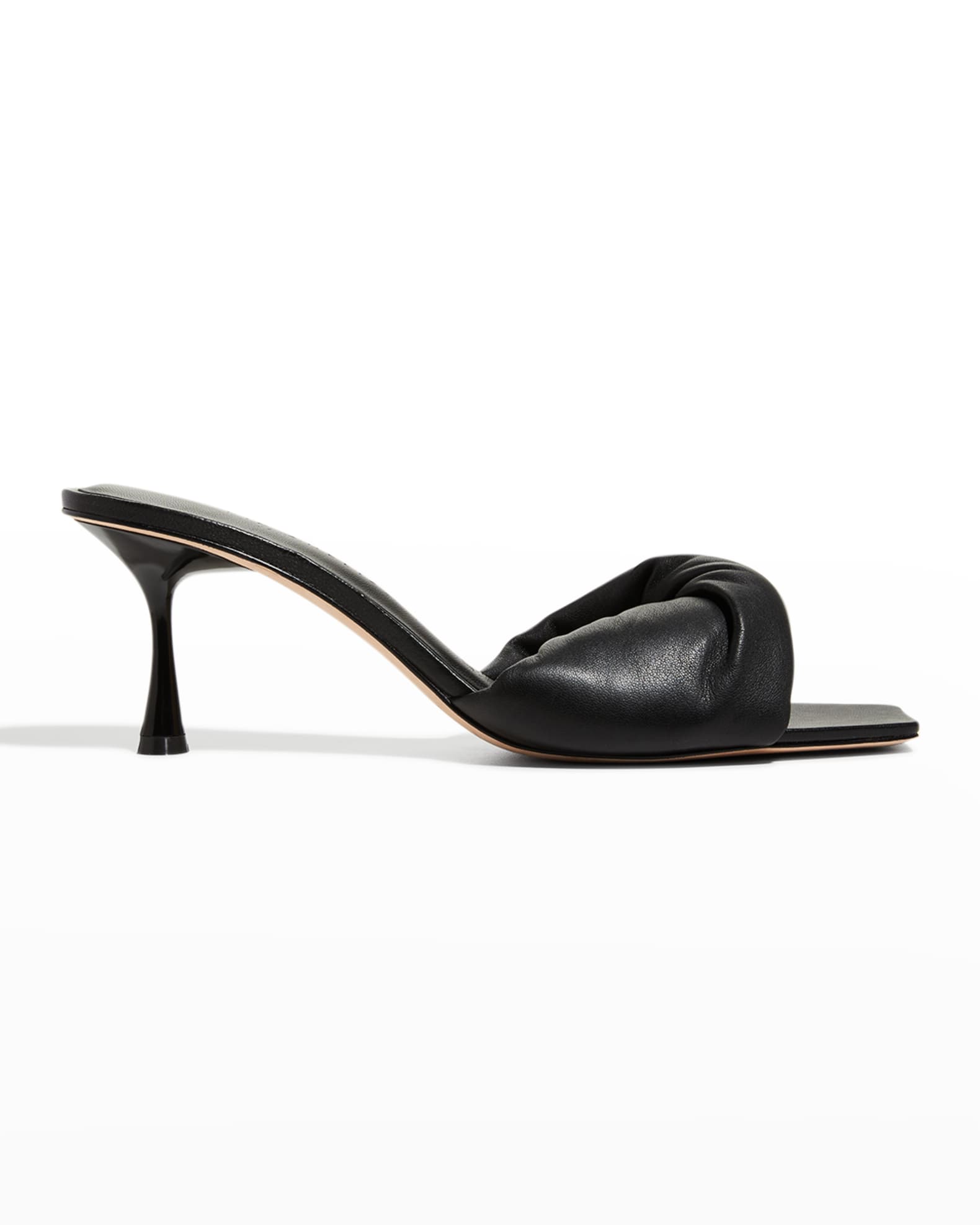 pilcro twisted leather slides