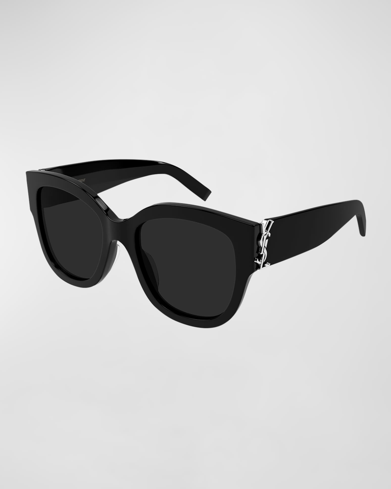 Saint Laurent YSL Oversized Acetate Cat-Eye Sunglasses | Neiman Marcus