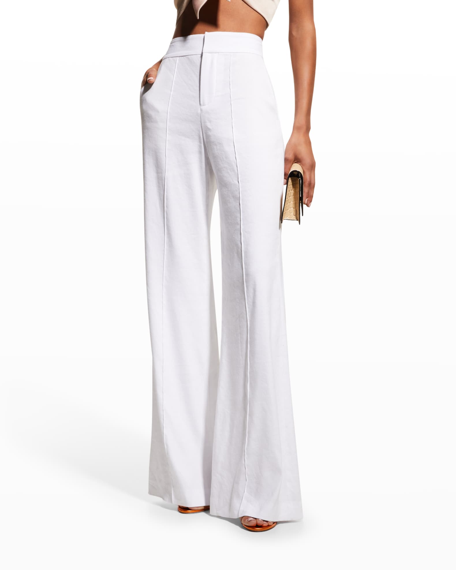 Dylan Linen Wide-Leg Pants - What to wear to a baptism as a guest