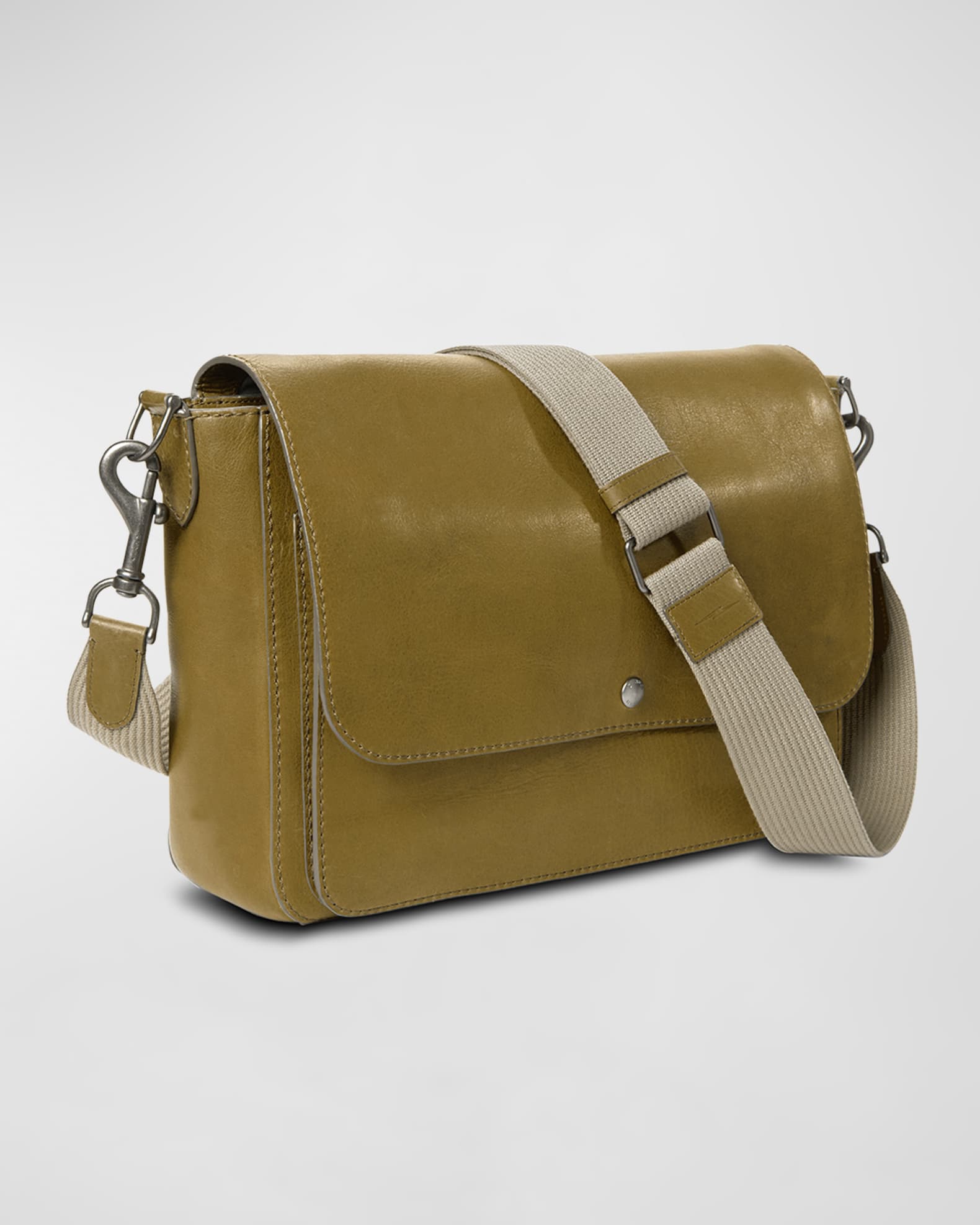 Men's Canfield Relaxed Leather Messenger Bag 1