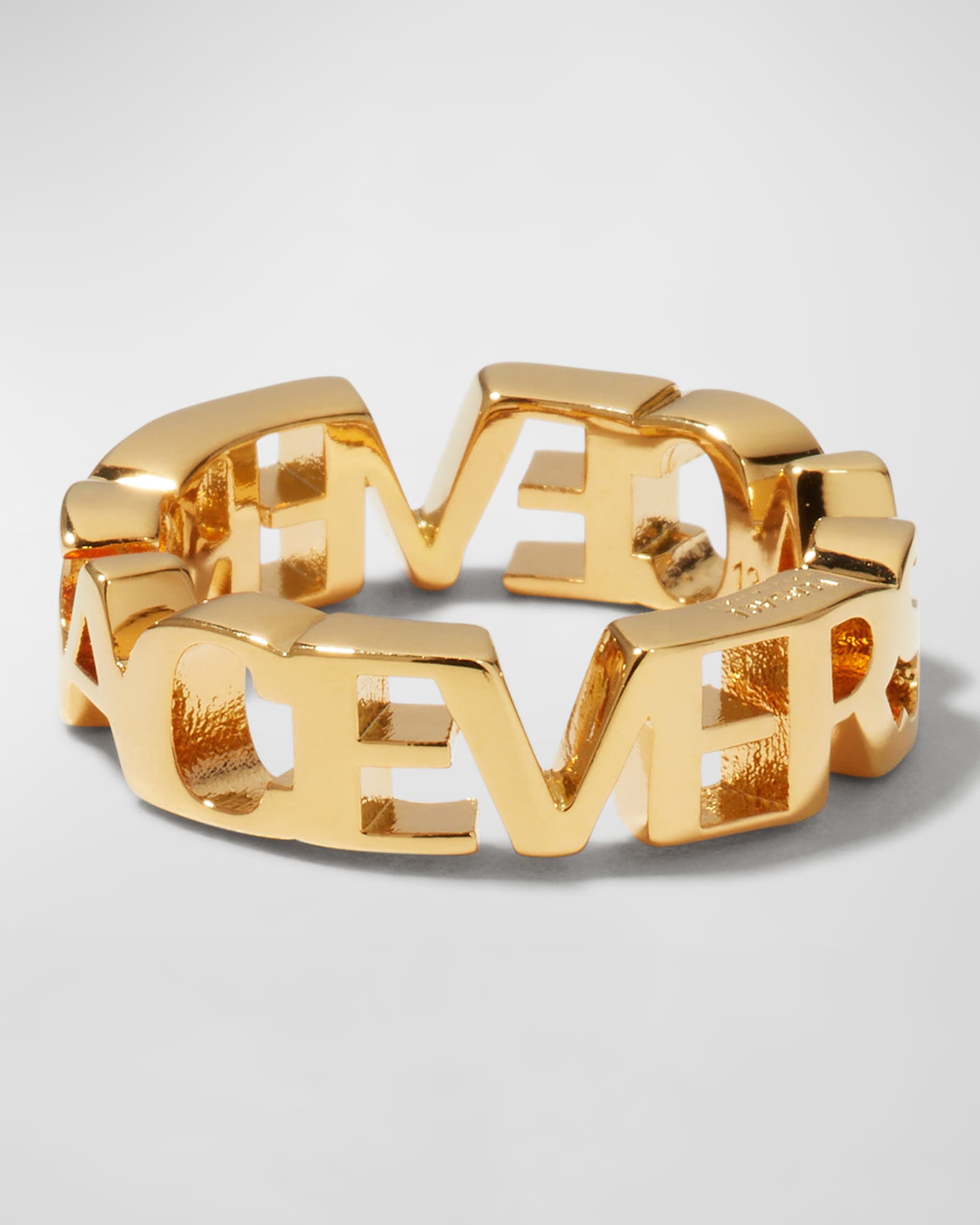 VERSACE VIRTUS ピアス 両耳 ロゴ ゴールド